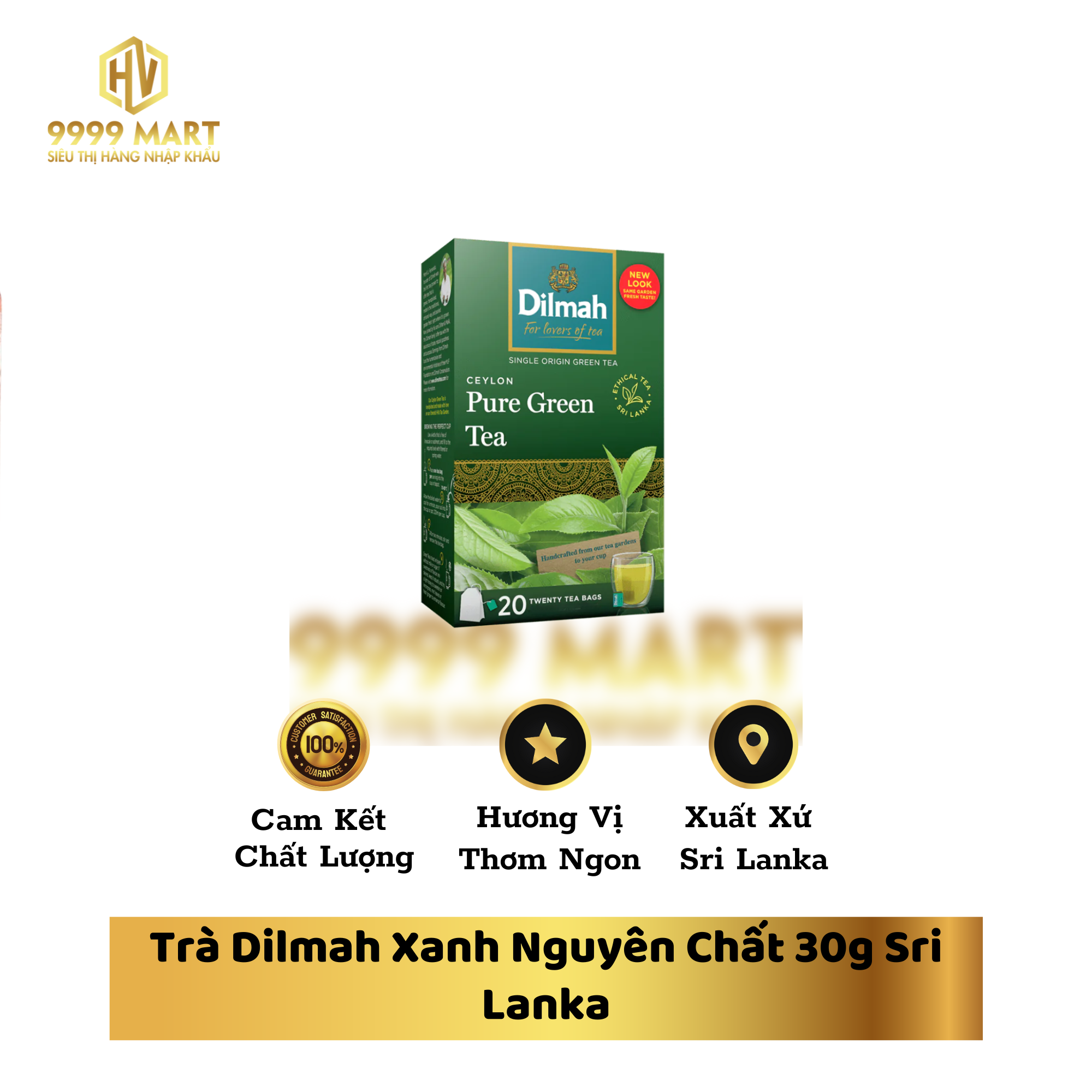 Trà Dilmah Xanh Nguyên Chất 30g Sri Lanka