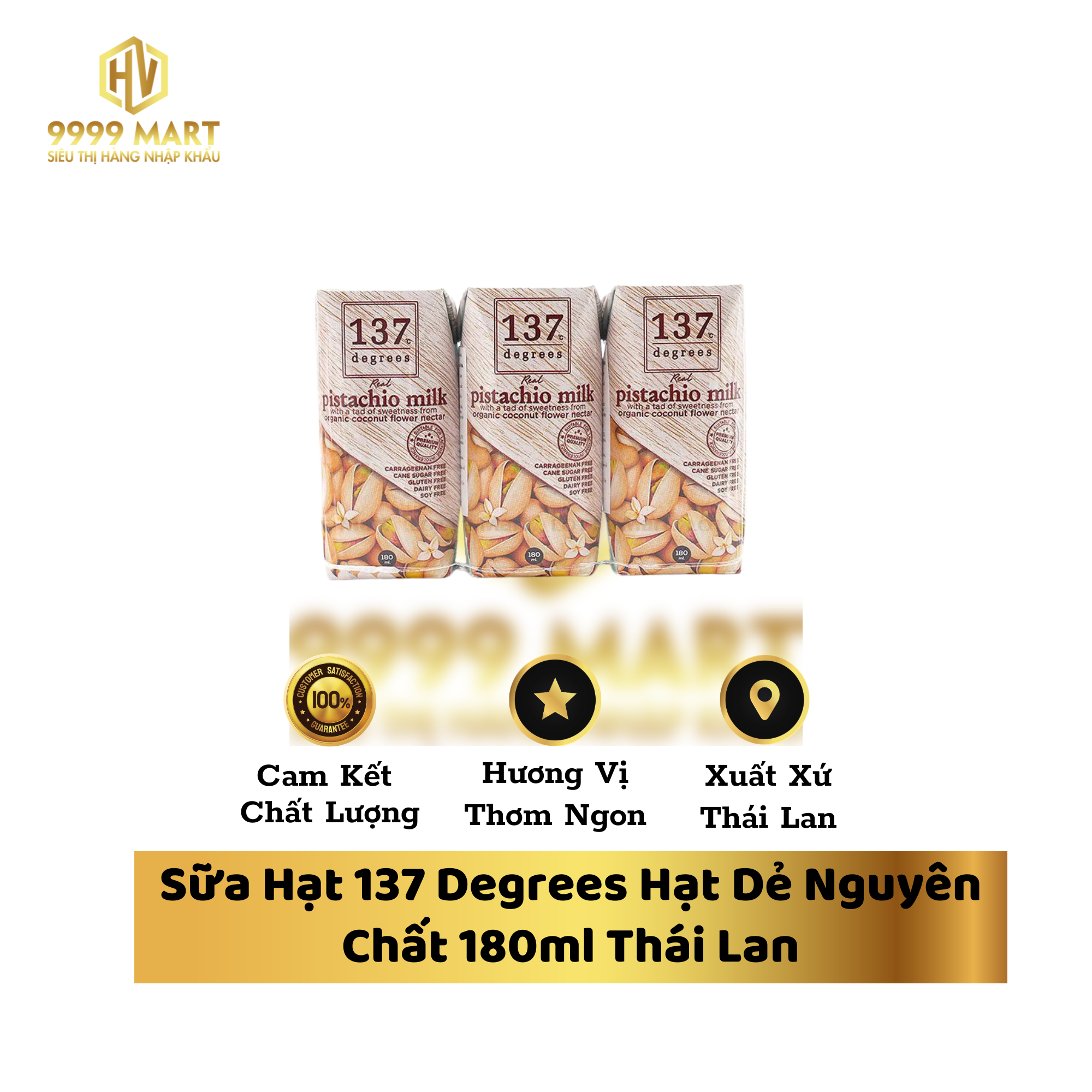 Sữa Hạt 137 Degrees Hạt Dẻ Nguyên Chất 180ml Thái Lan