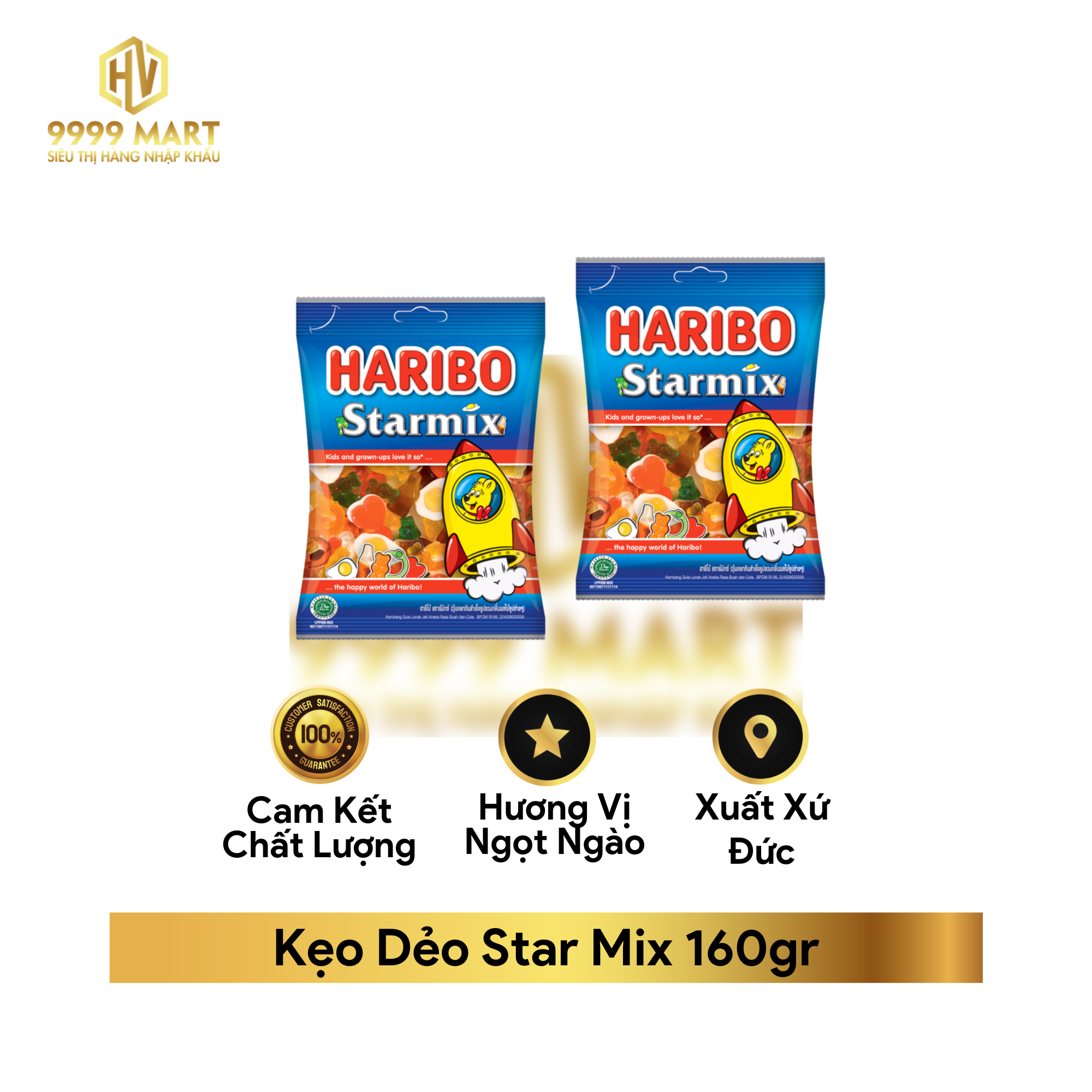 Kẹo Dẻo Star Mix 160gr