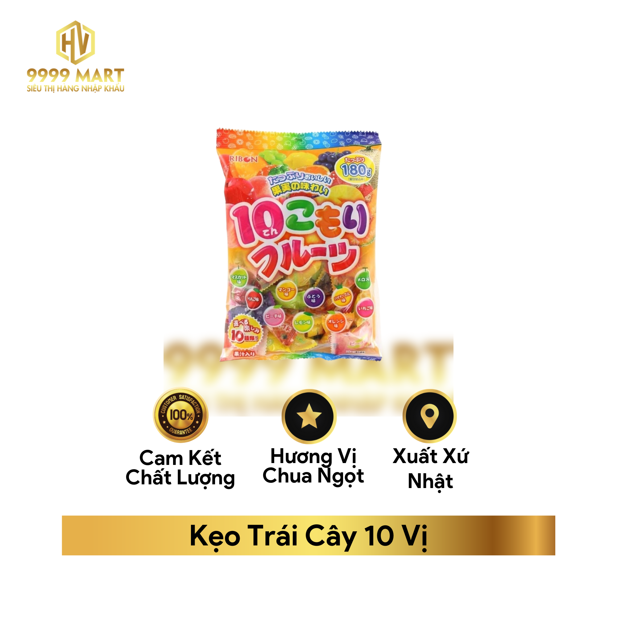 Kẹo Trái Cây 10 Vị 160gr
