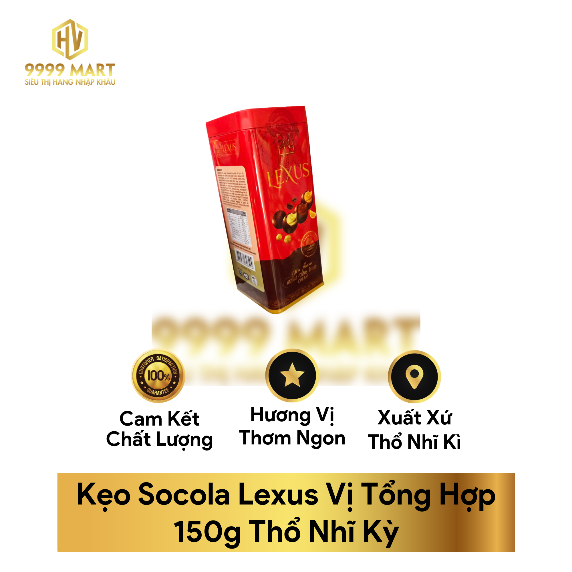 Kẹo Socola Lexus Vị Tổng Hợp 150g Thổ Nhĩ Kỳ