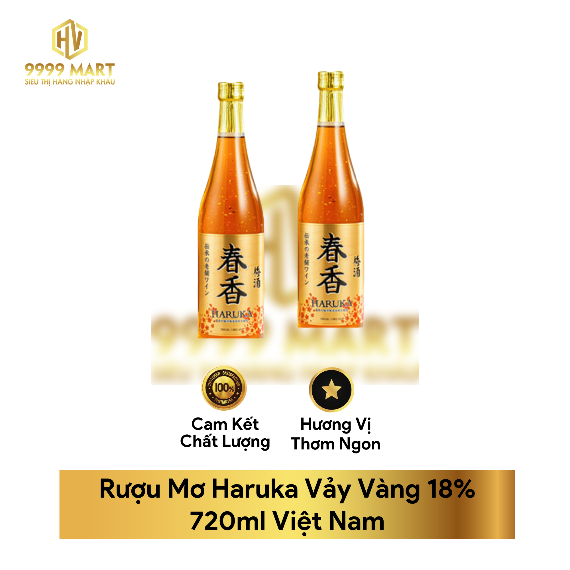 Rượu Mơ Haruka Vảy Vàng 18% 720ml Việt Nam