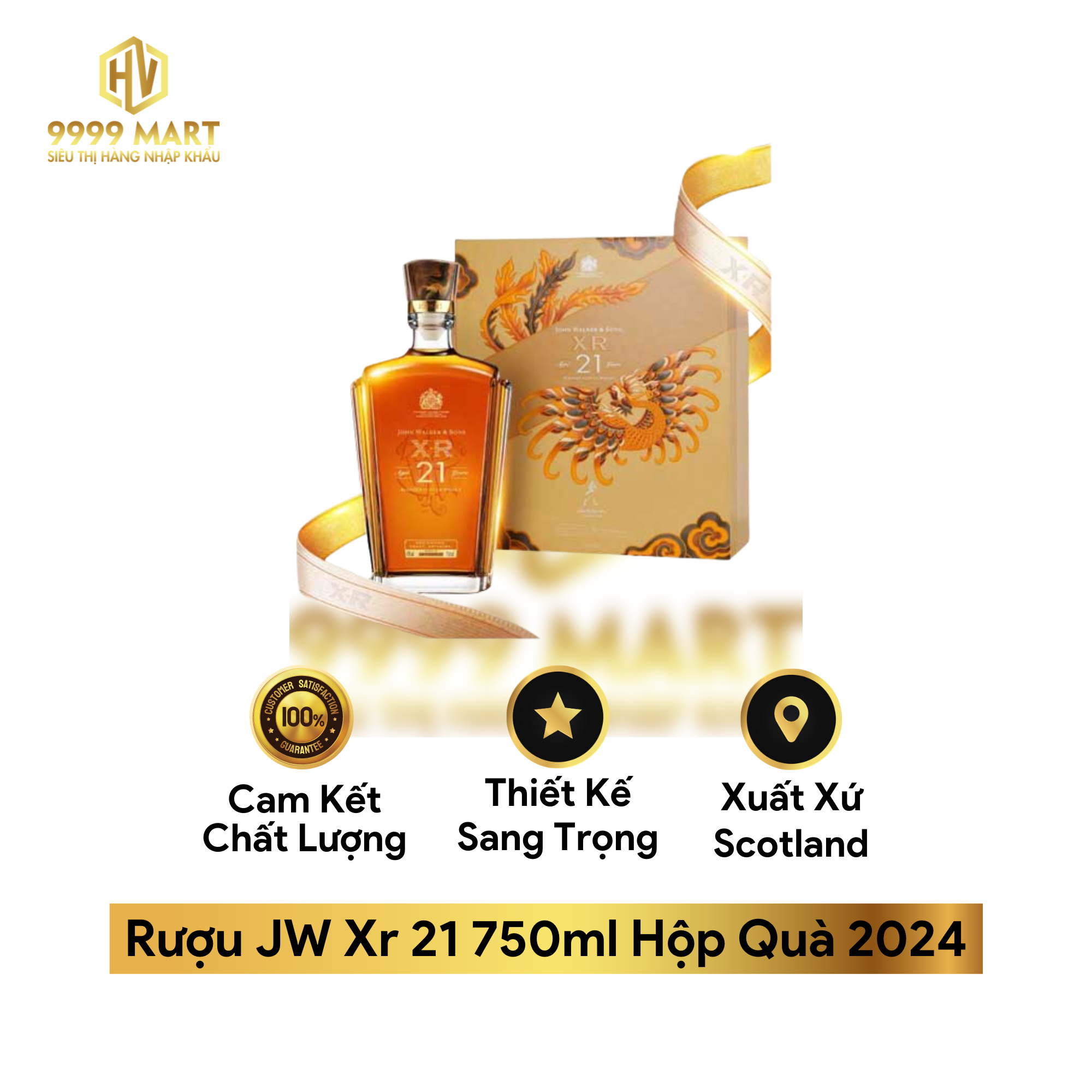 Rượu JW Xr 21 750ml Hộp Quà 2024