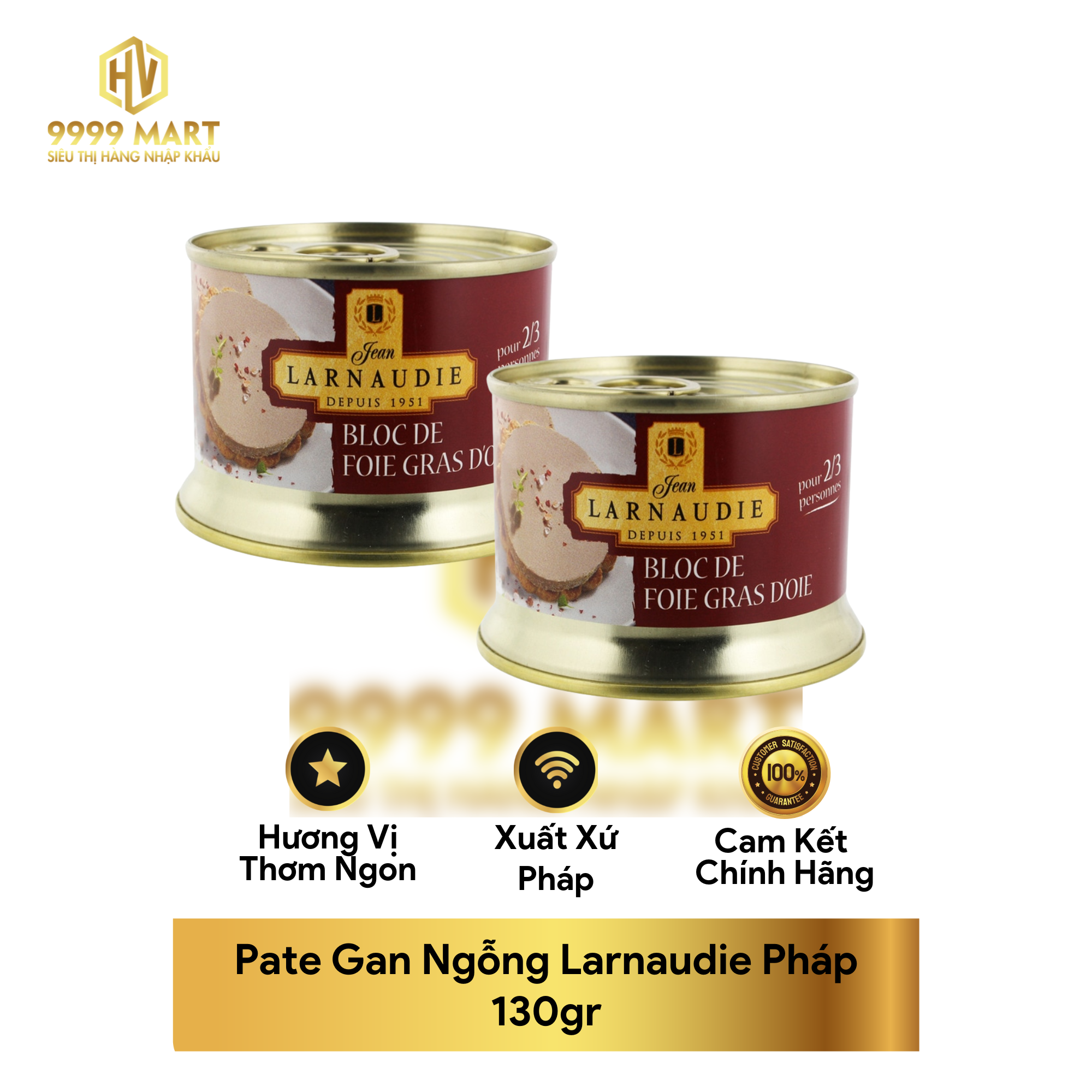 Pate Gan Ngỗng Larnaudie Pháp 130gr