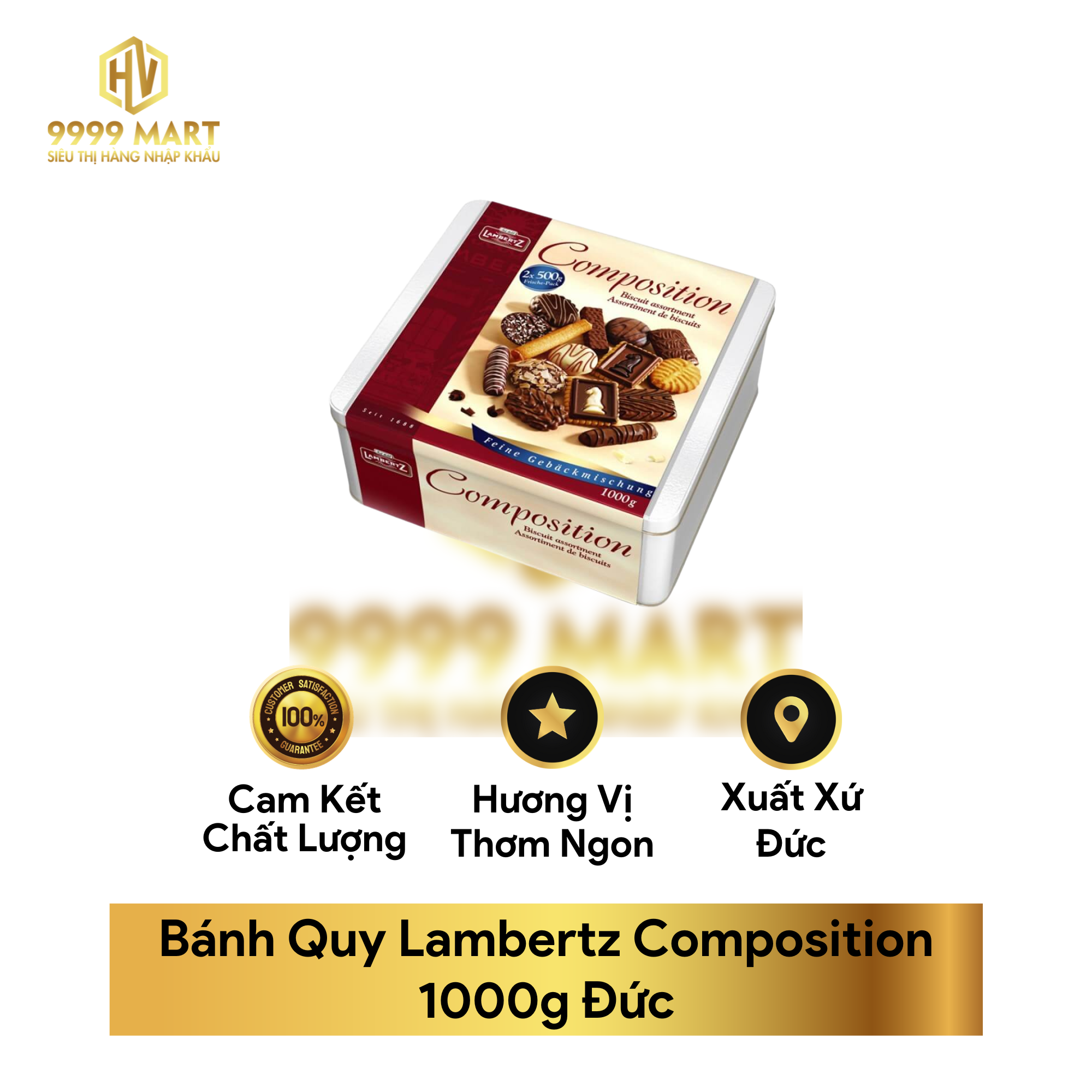 Bánh Quy Lambertz Composition 1000g Đức