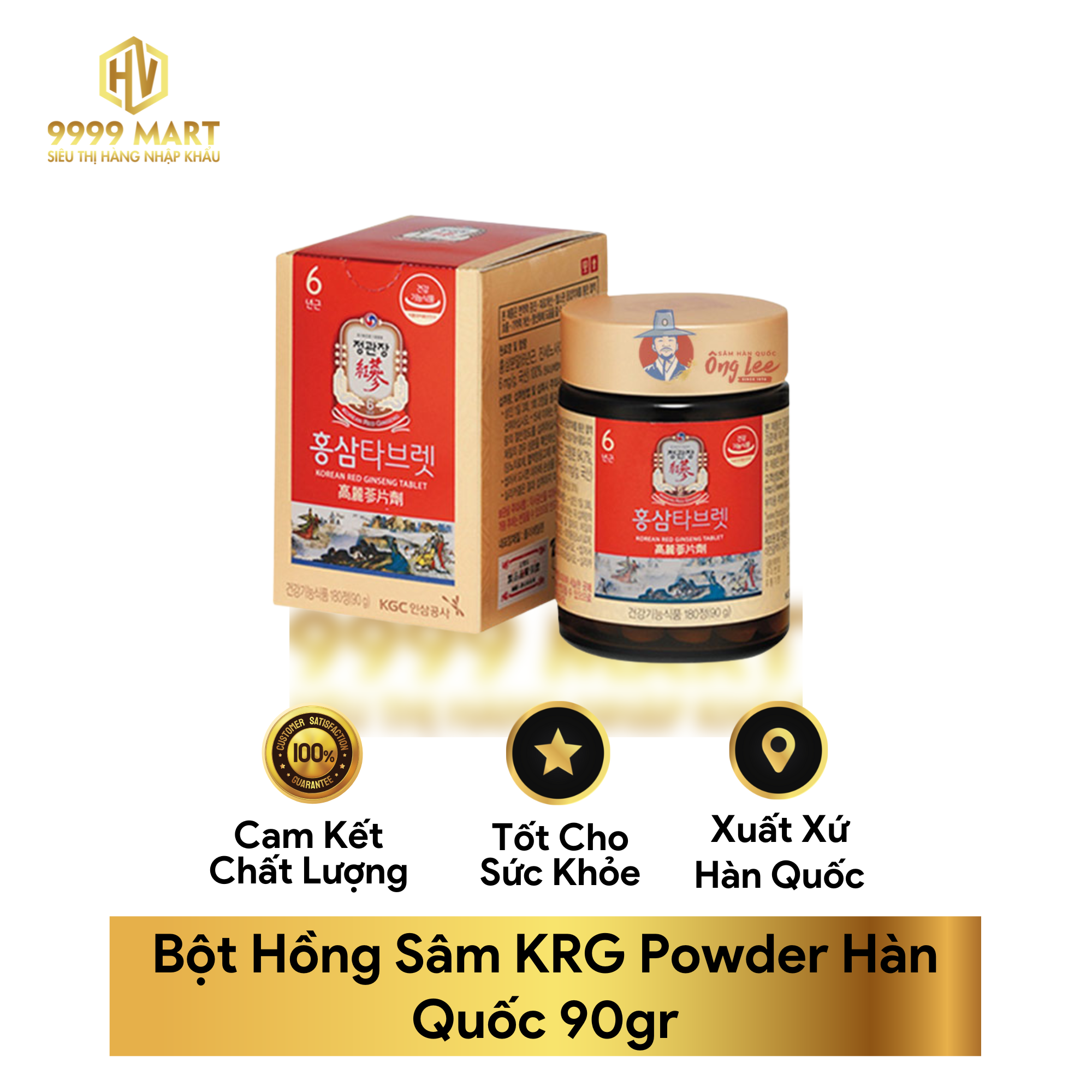 Bột Hồng Sâm KRG Powder Hàn Quốc 90gr