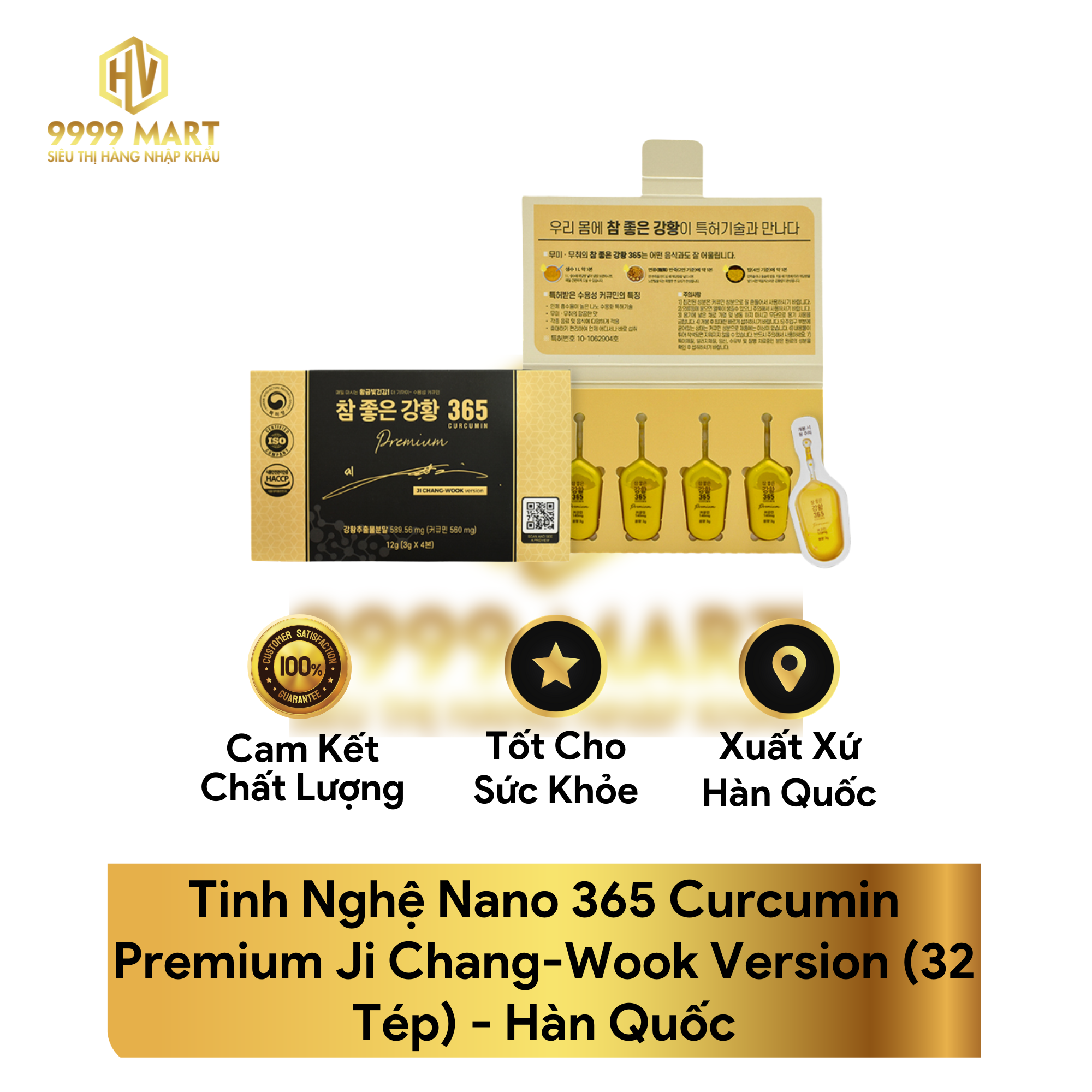 Tinh Nghệ Nano 365 Curcumin Premium Ji Chang-Wook Version (32 Tép) - Hàn Quốc