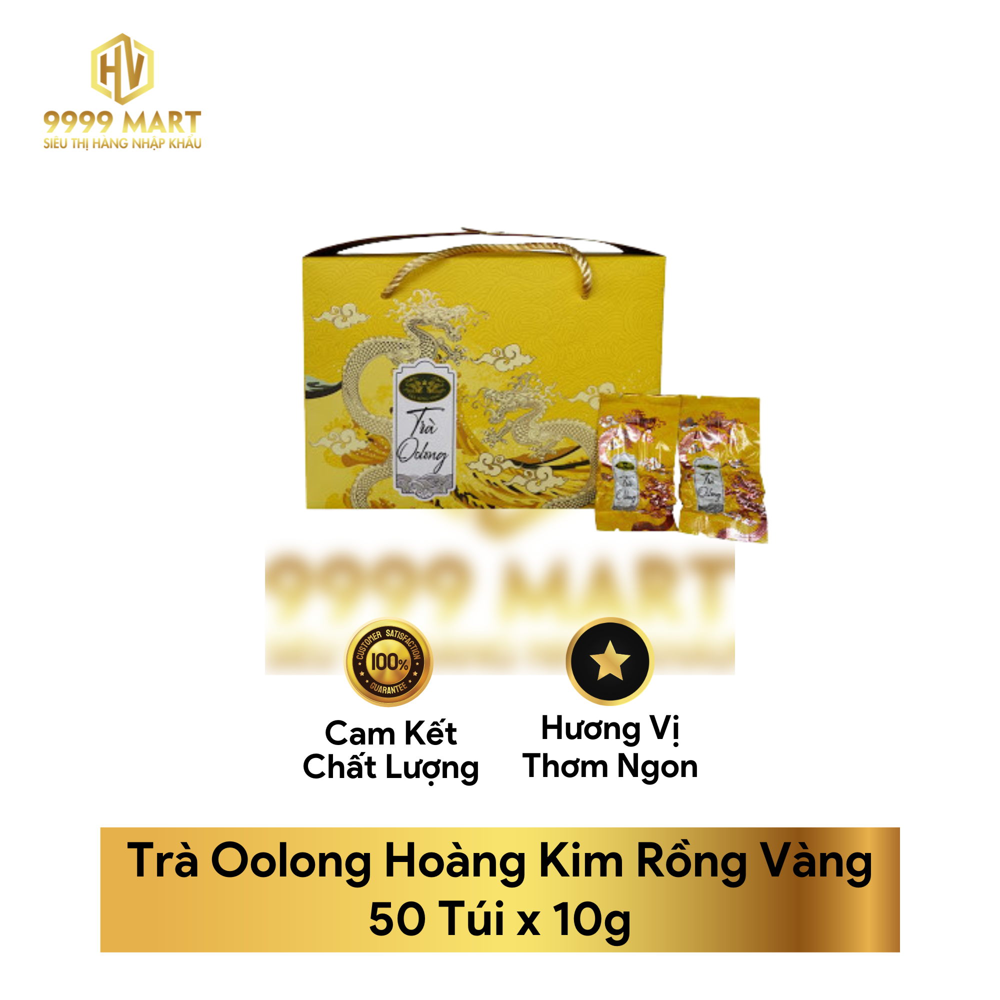 Trà Oolong Hoàng Kim Rồng Vàng 50 Túi x 10g