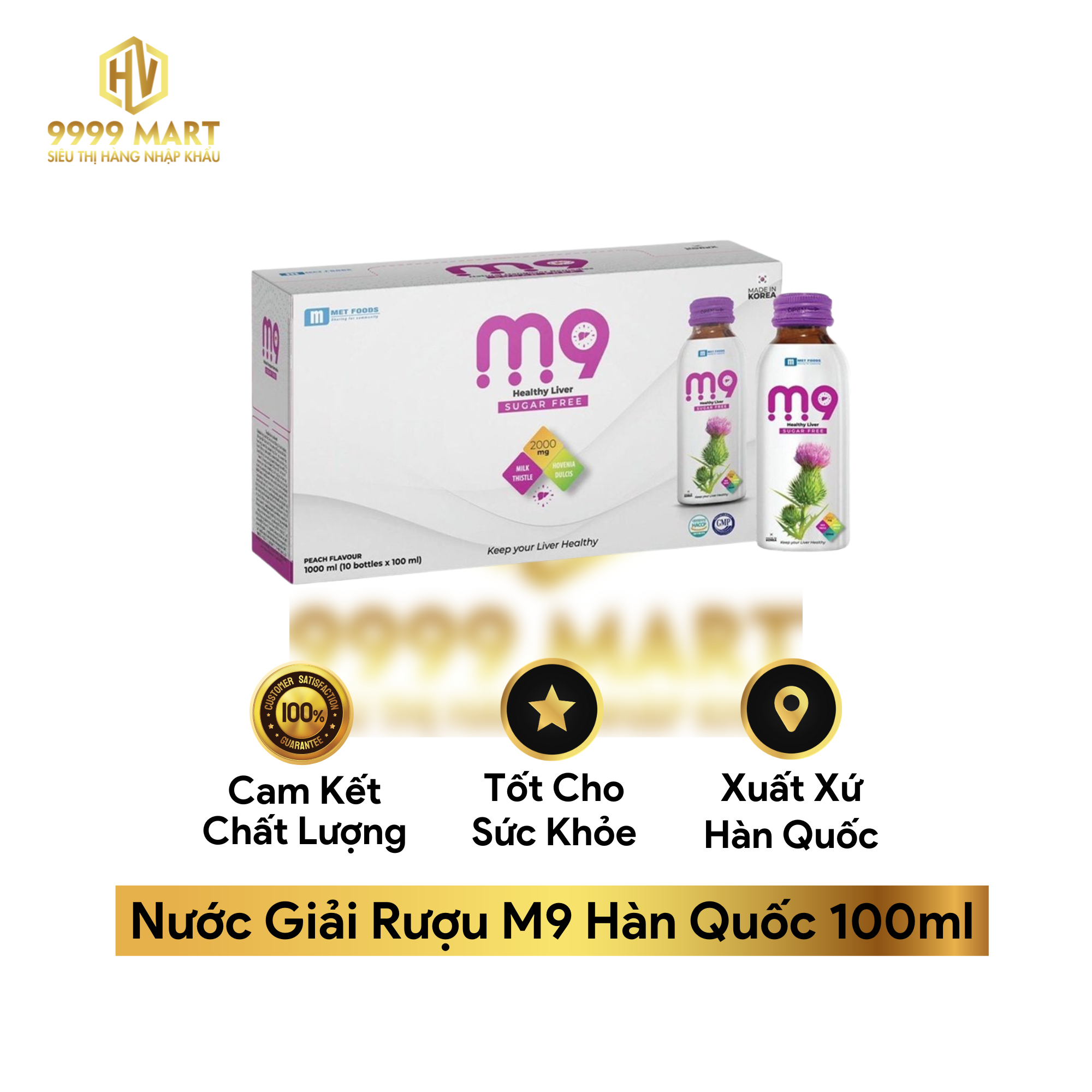 Nước Giải Rượu M9 Hàn Quốc 100ml