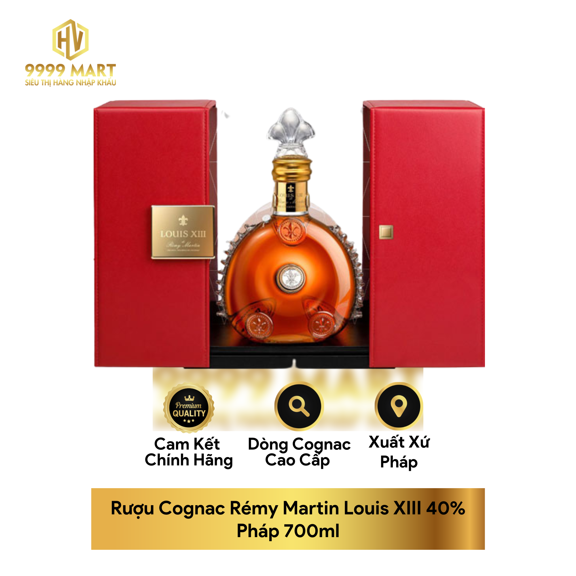 Rượu Cognac Rémy Martin Louis XIII 40% Pháp 700ml
