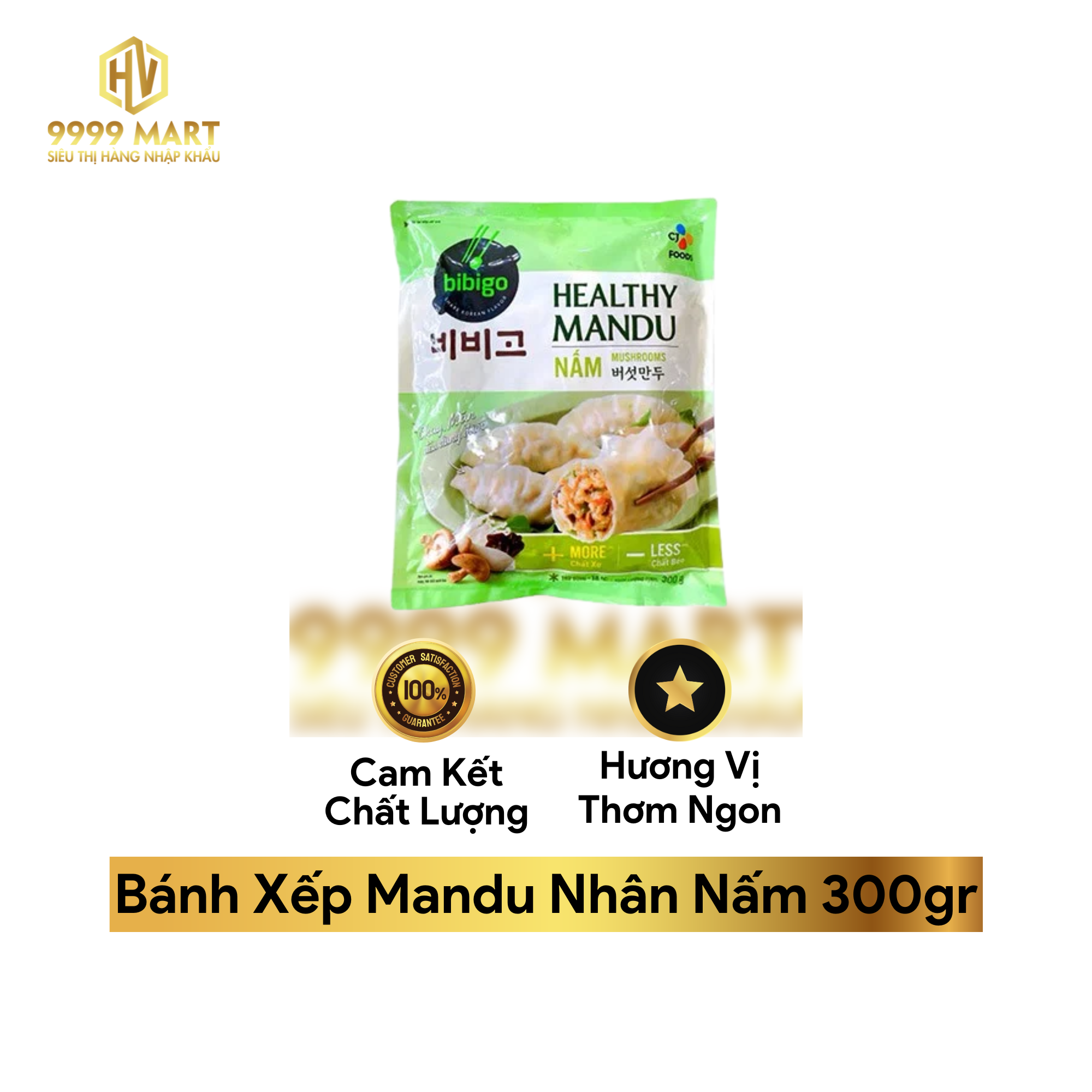 Bánh Xếp Mandu Nhân Nấm 300gr