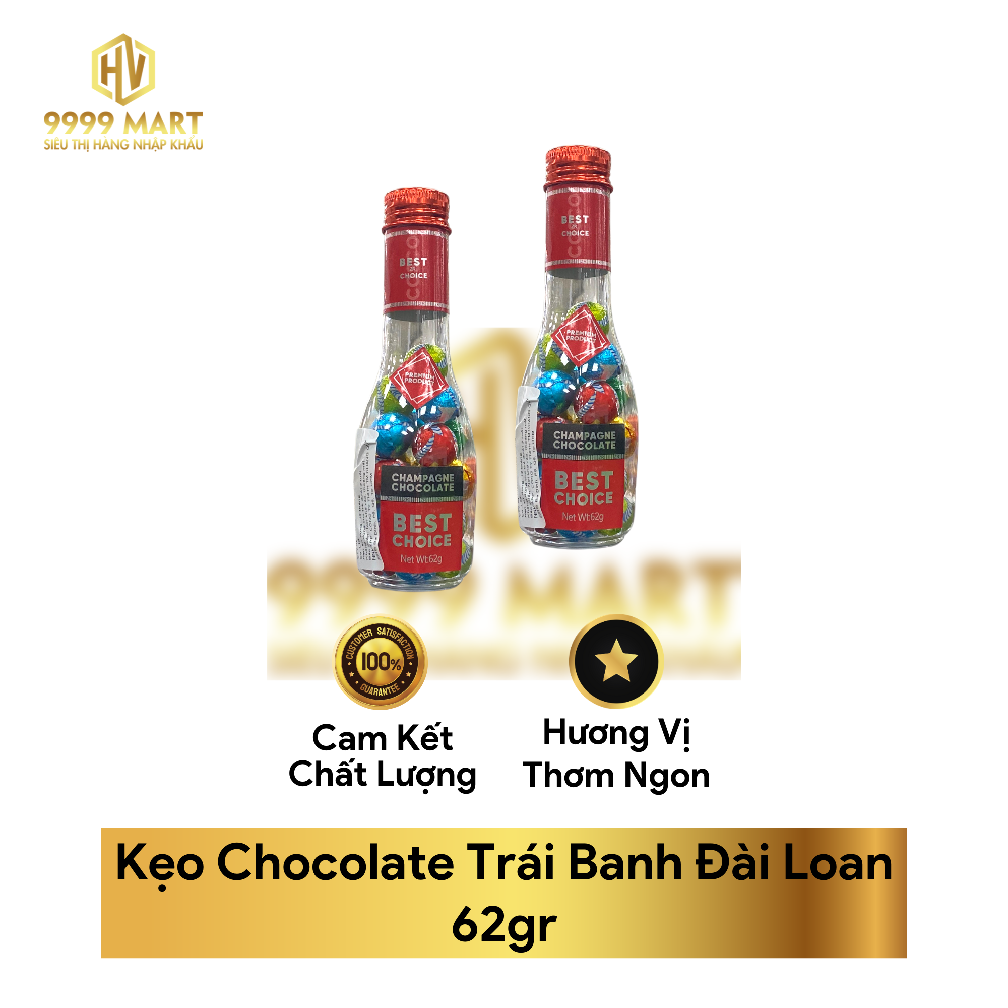 Kẹo Chocolate Trái Banh Đài Loan 62gr