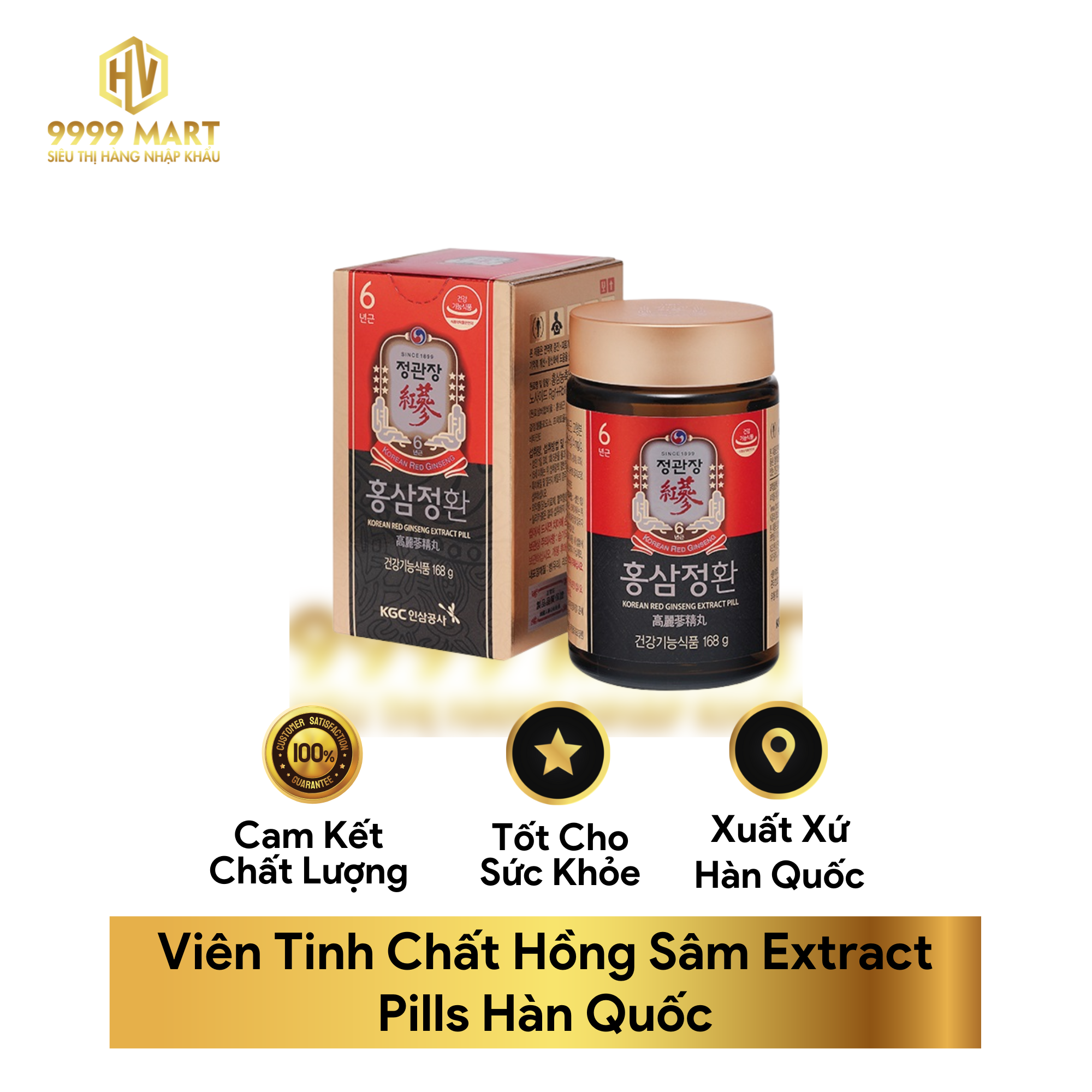 Viên Tinh Chất Hồng Sâm Extract Pills Hàn Quốc