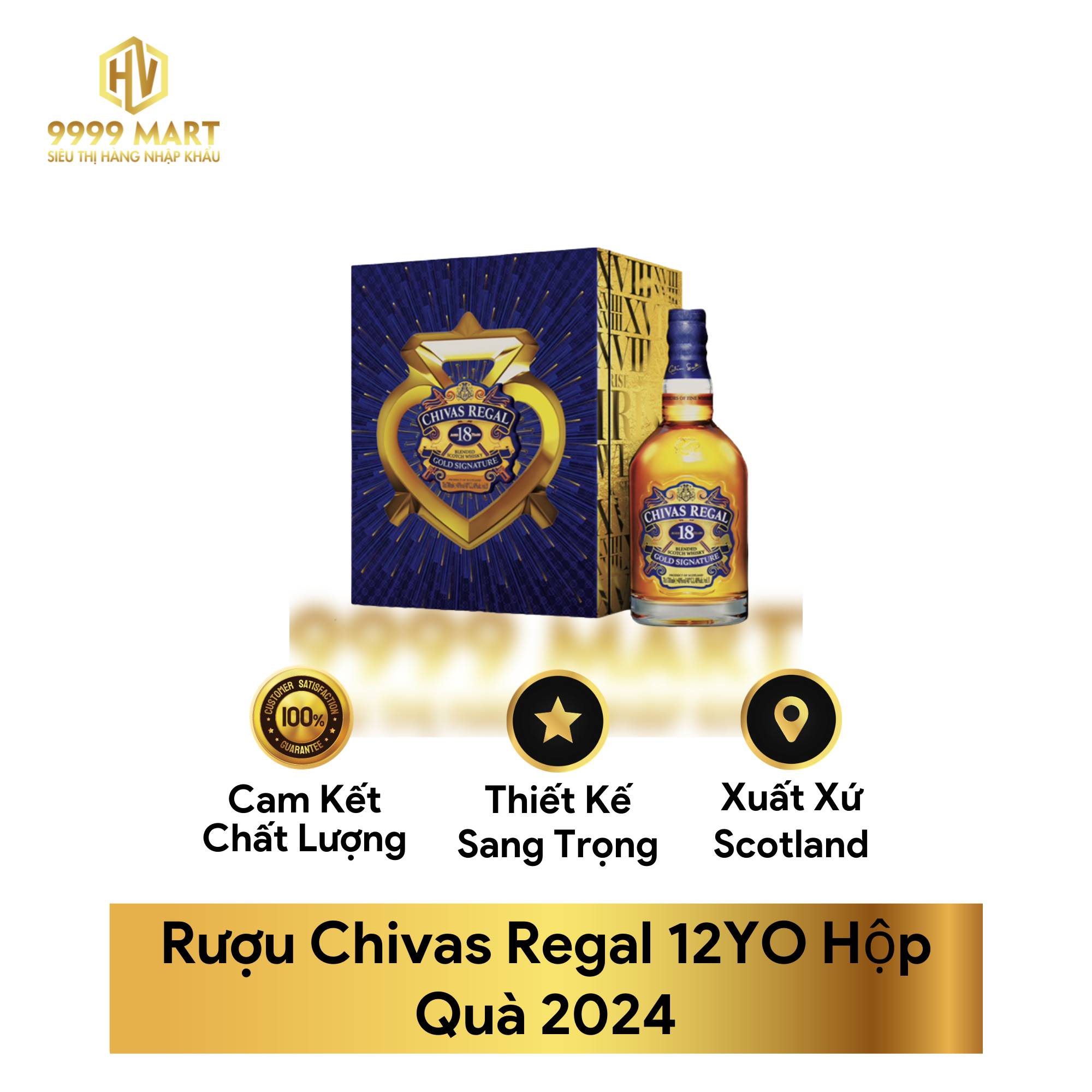 Rượu Chivas Regal 18YO Hộp Quà 2024