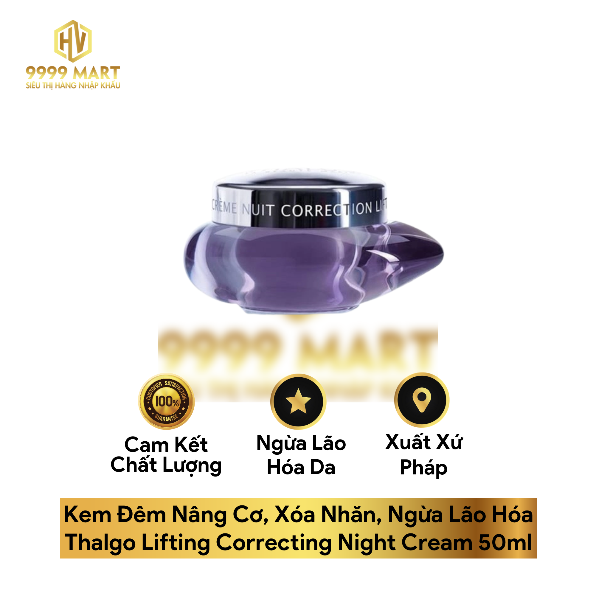 Kem Đêm Nâng Cơ, Xóa Nhăn, Ngừa Lão Hóa Thalgo Lifting Correcting Night Cream 50ml