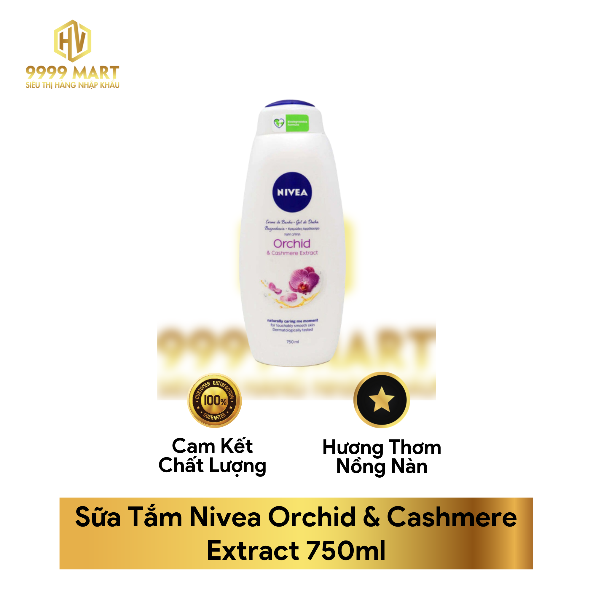 Sữa Tắm Nivea Orchid & Cashmere Extract 750ml