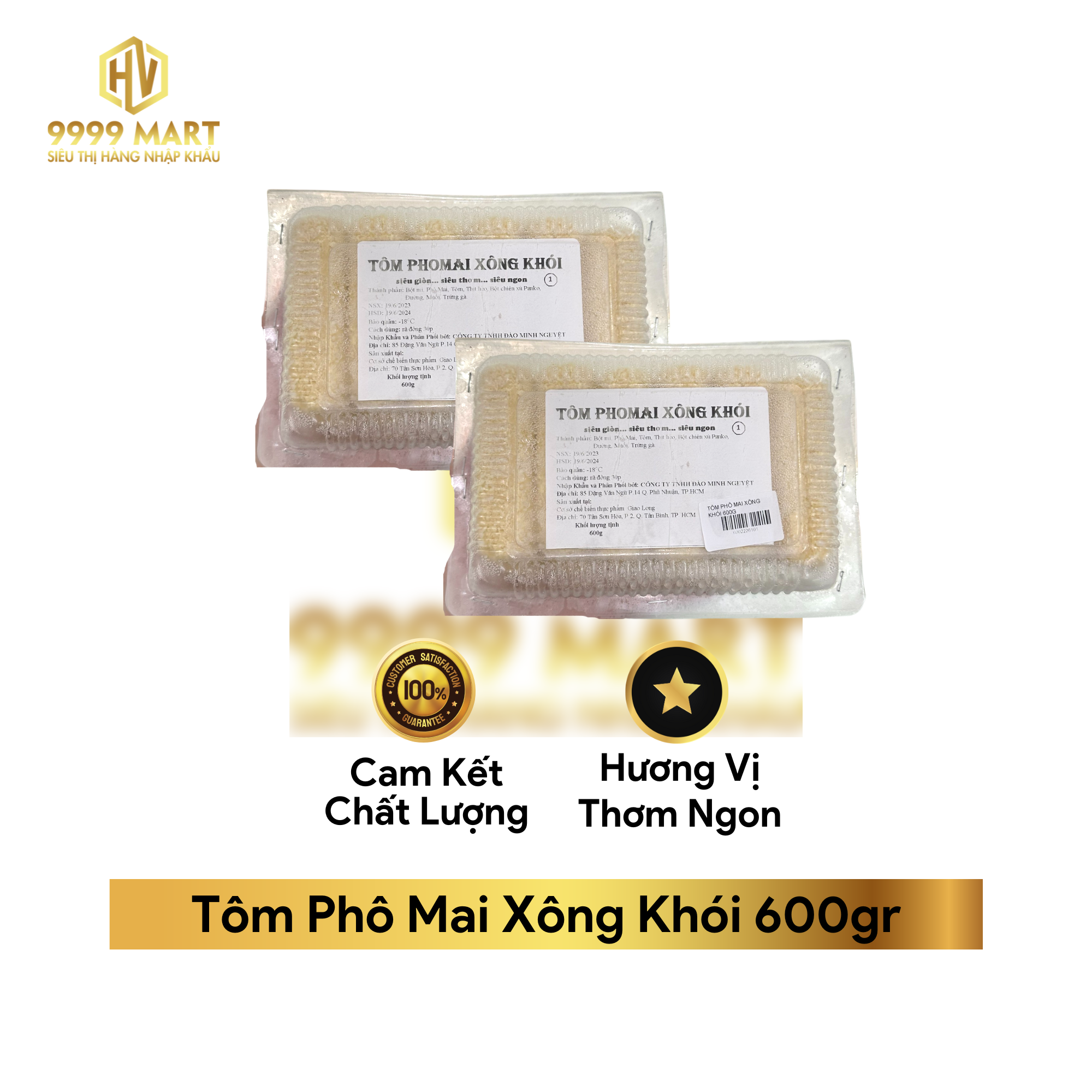 Tôm Phô Mai Xông Khói 600gr
