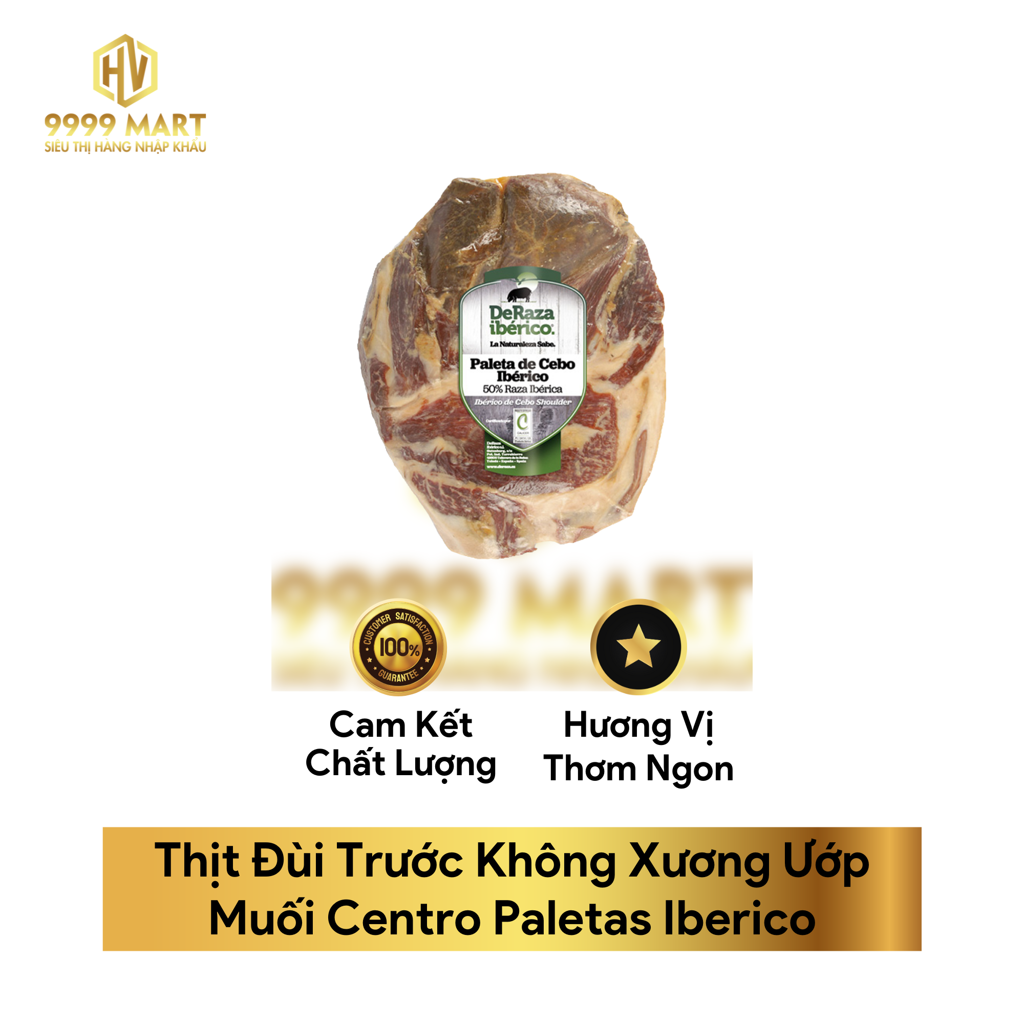 Thịt Đùi Trước Không Xương Ướp Muối Centro Paletas Iberico