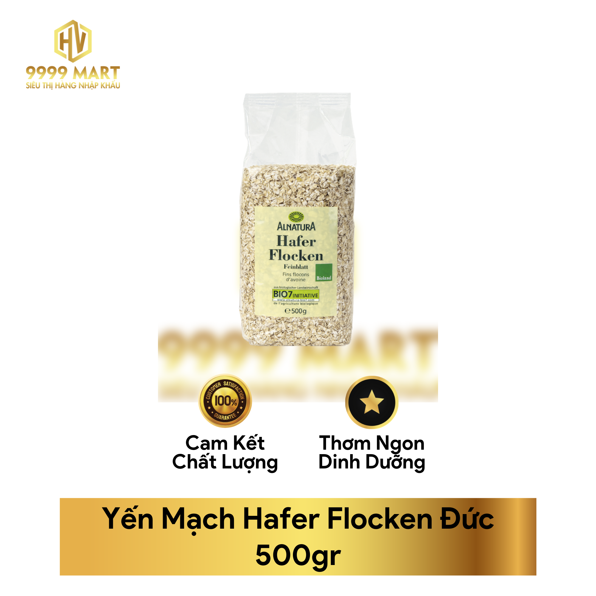 Yến Mạch Hafer Flocken Đức 500gr