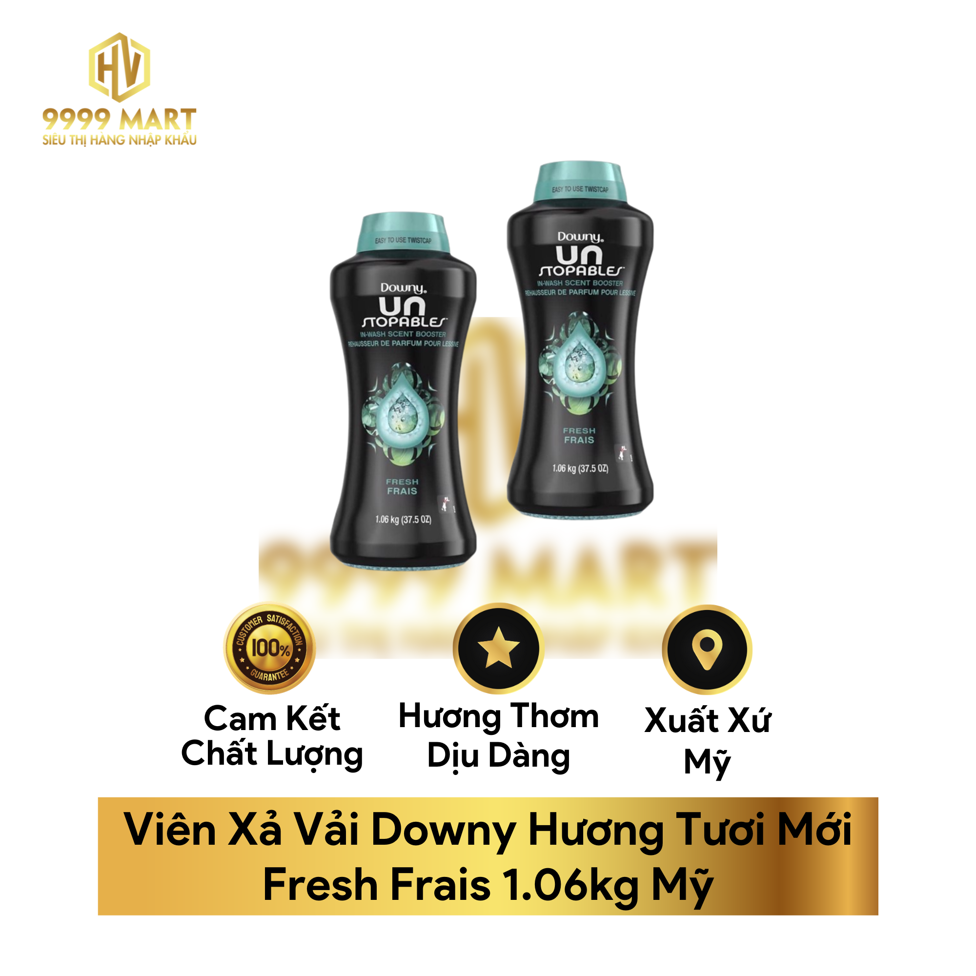 Viên Xả Vải Downy Hương Tươi Mới Fresh Frais 1.06kg Mỹ