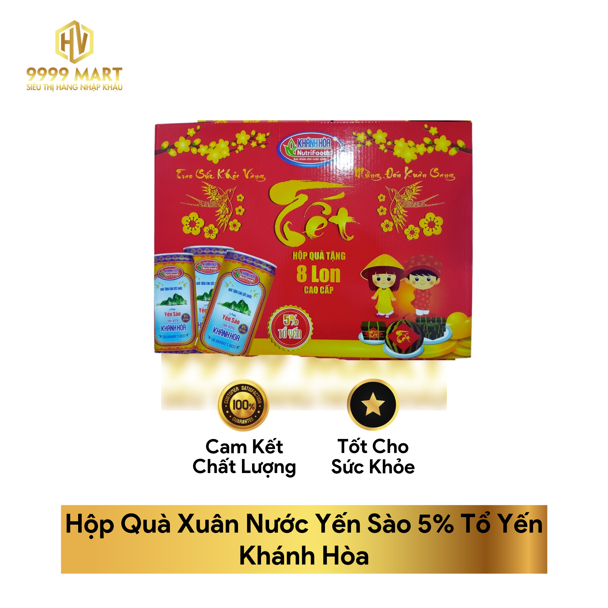 Hộp Quà Xuân Nước Yến Sào 5% Tổ Yến Khánh Hòa