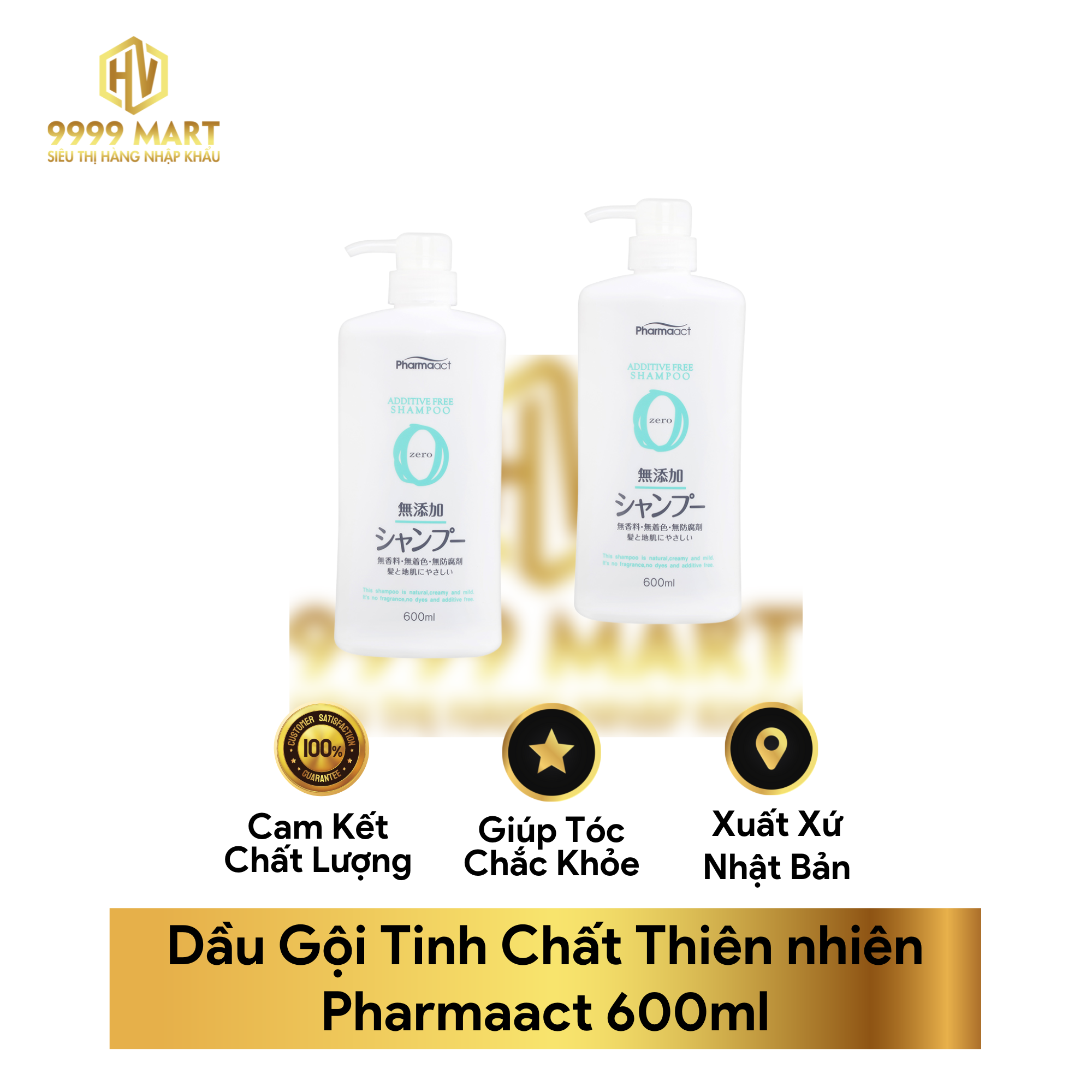 Dầu Gội Tinh Chất Thiên nhiên Pharmaact 600ml