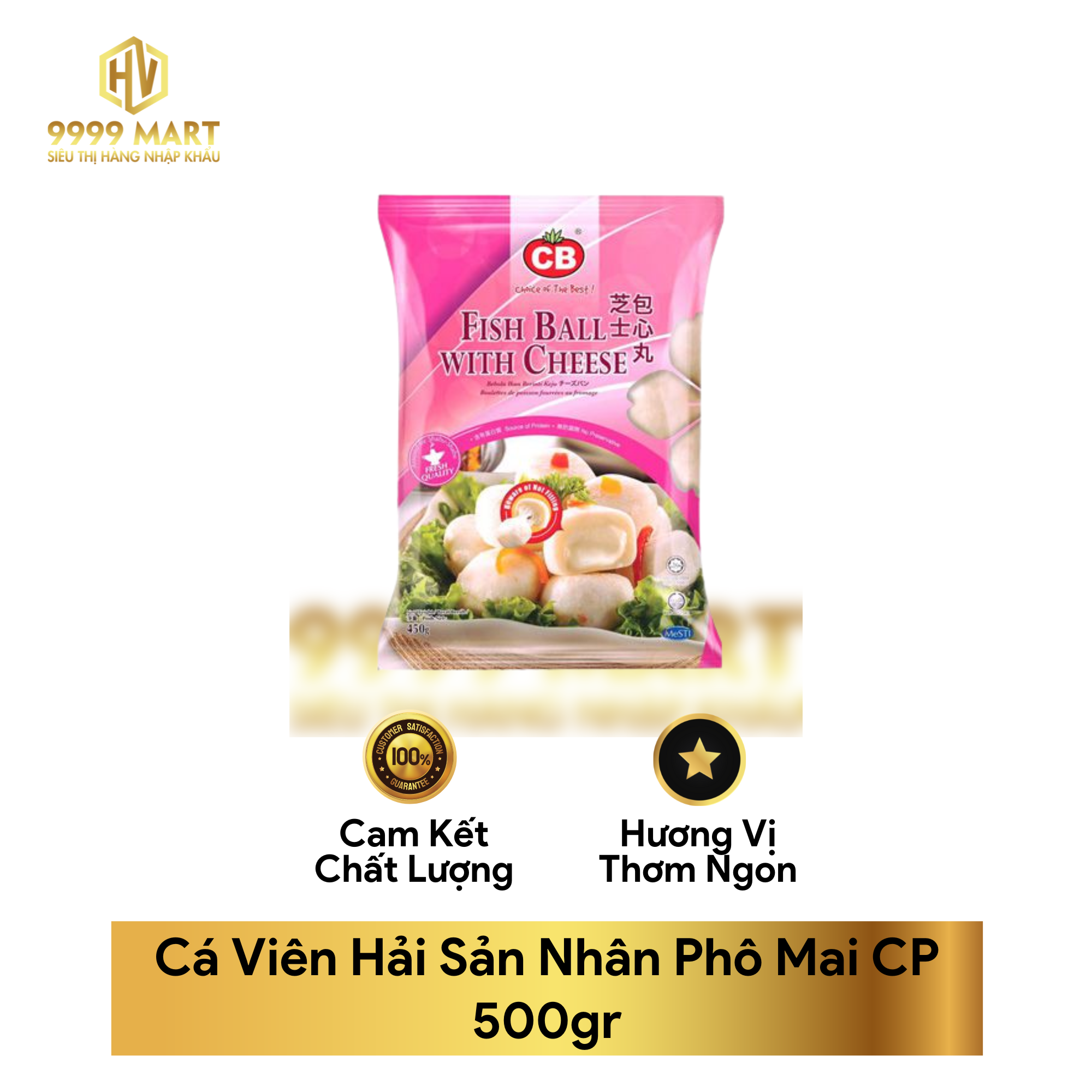 Cá Viên Hải Sản Nhân Phô Mai CP 500gr