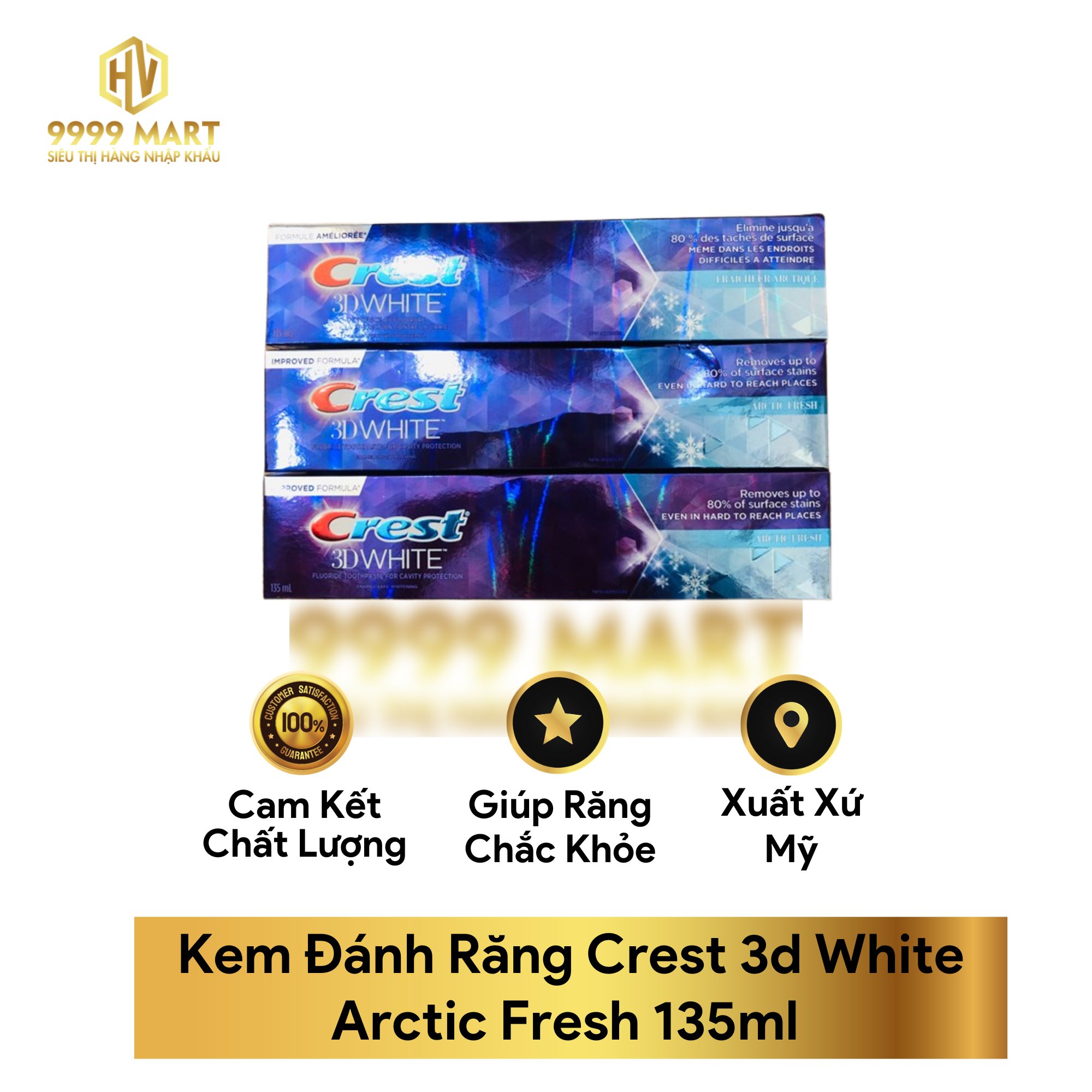Kem Đánh Răng Crest 3d White Arctic Fresh 135ml