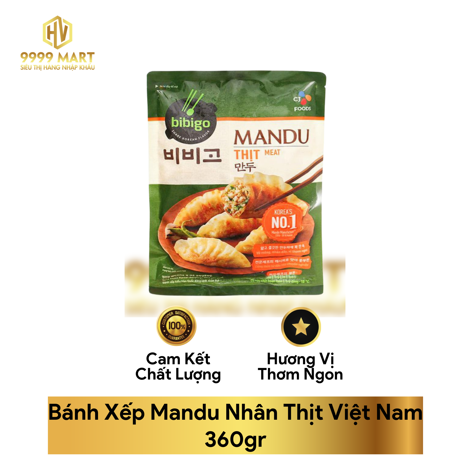 Bánh Xếp Mandu Nhân Thịt Việt Nam 360gr