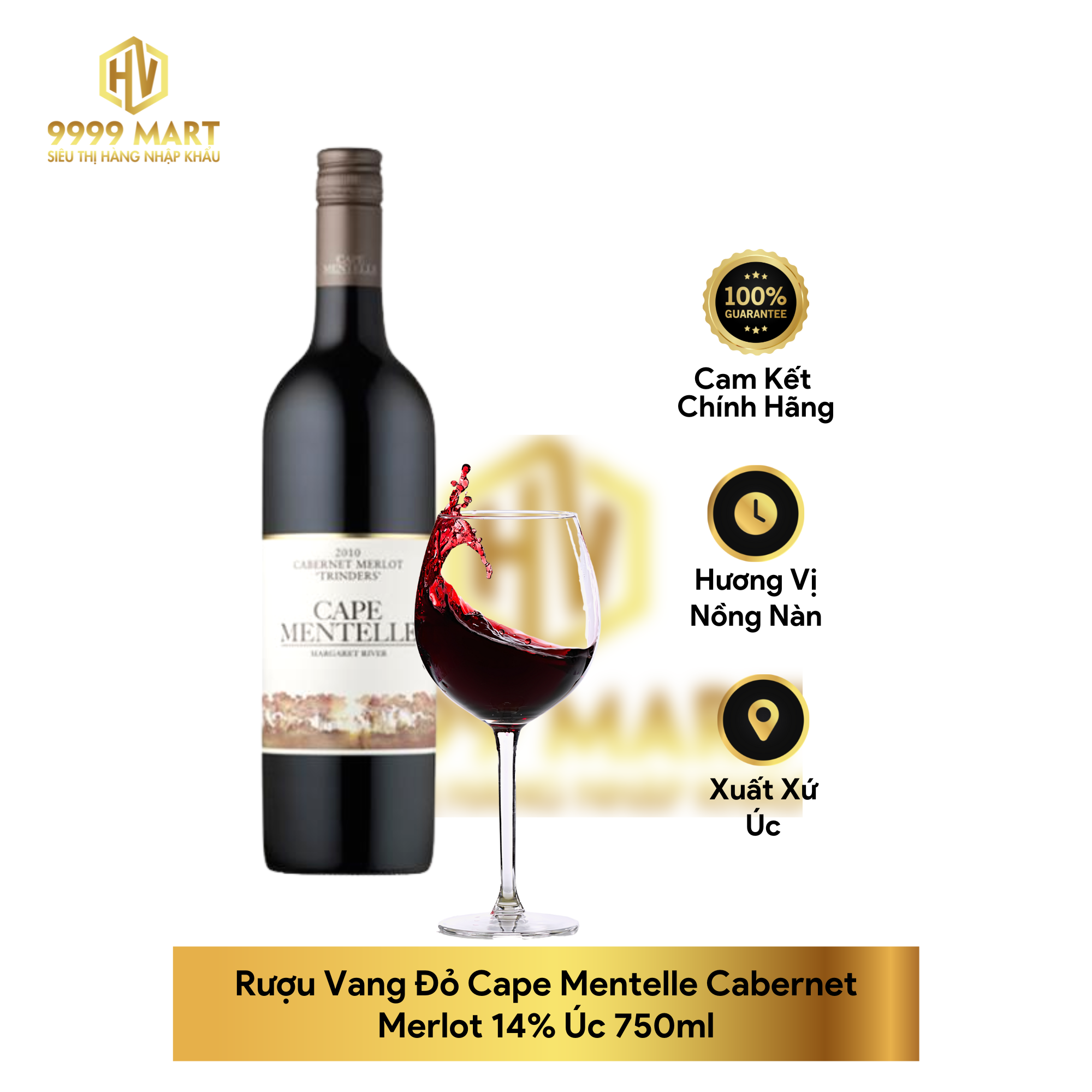 Rượu Vang Đỏ Cape Mentelle Cabernet Merlot 14% Úc 750ml