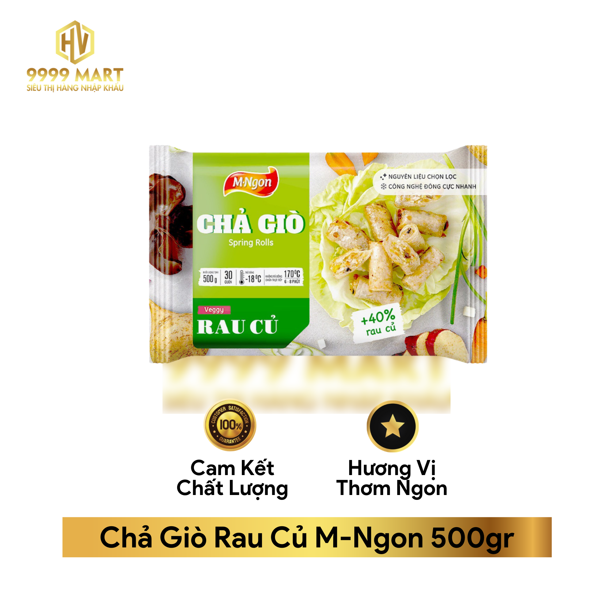 Chả Giò Rau Củ M-Ngon 500gr