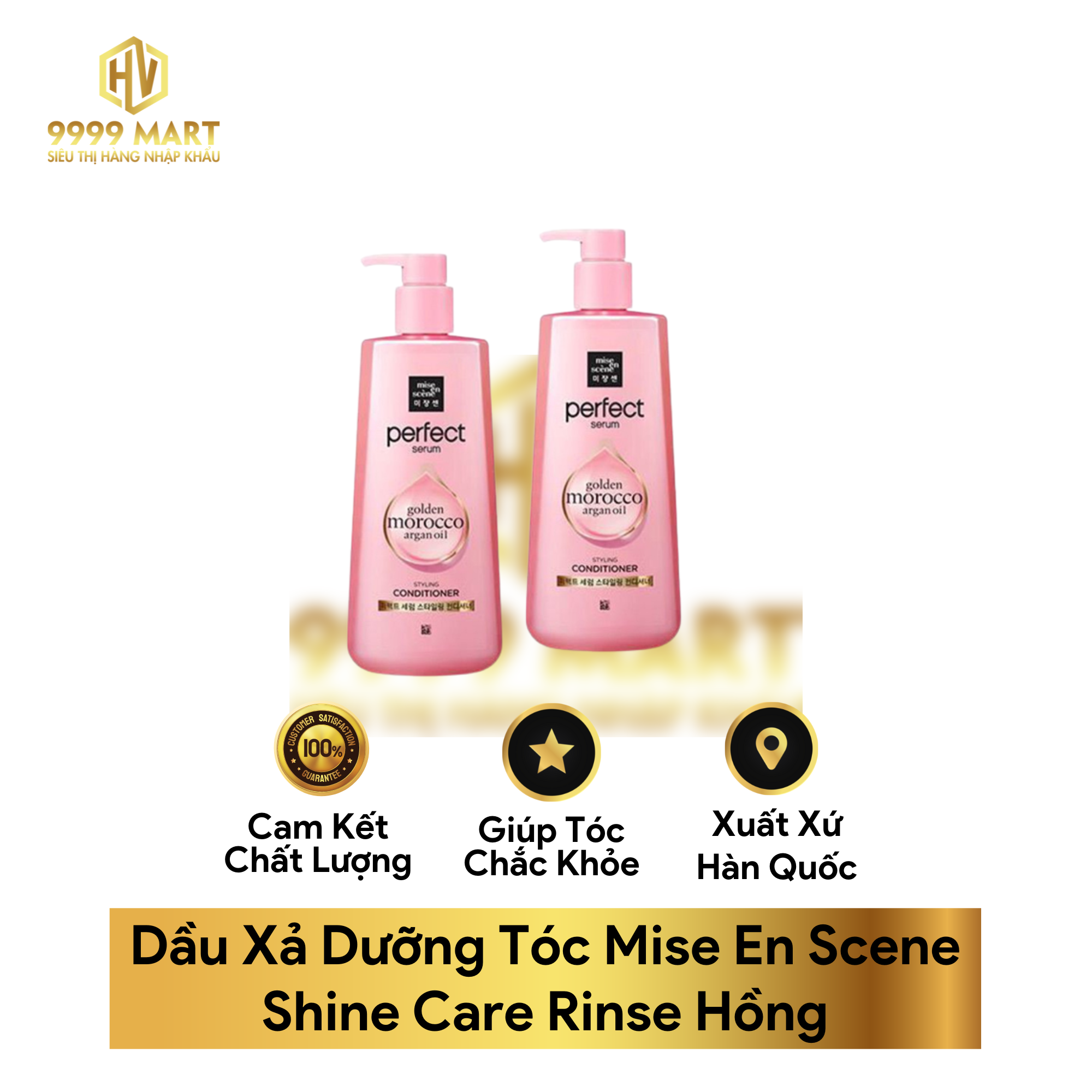 Dầu Xả Dưỡng Tóc Mise En Scene Shine Care Rinse Hồng