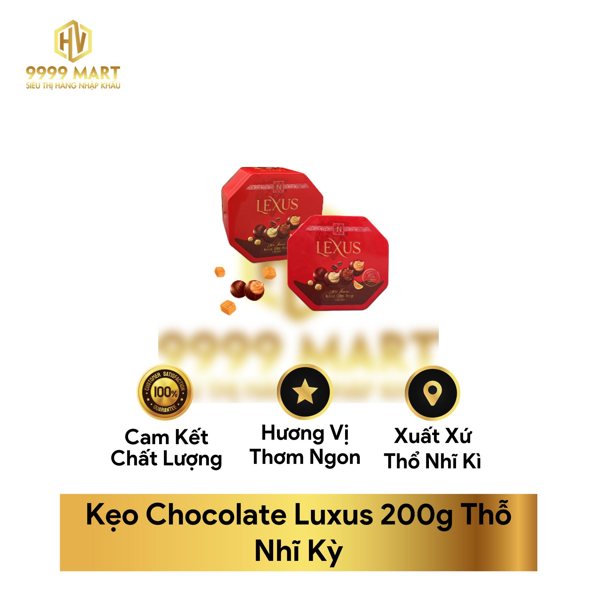 Kẹo Chocolate Luxus 200g Thỗ Nhĩ Kỳ