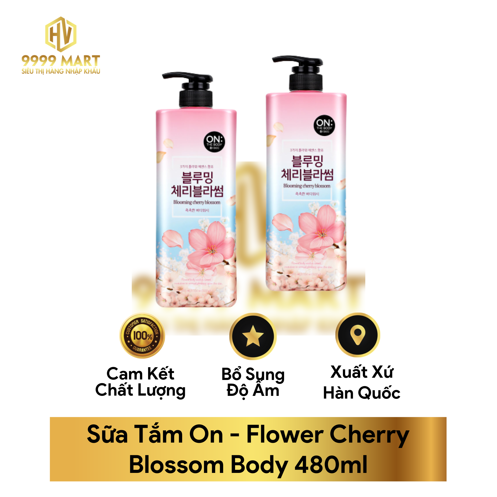 Sữa Tắm On - Flower Cherry Blossom Body 480ml