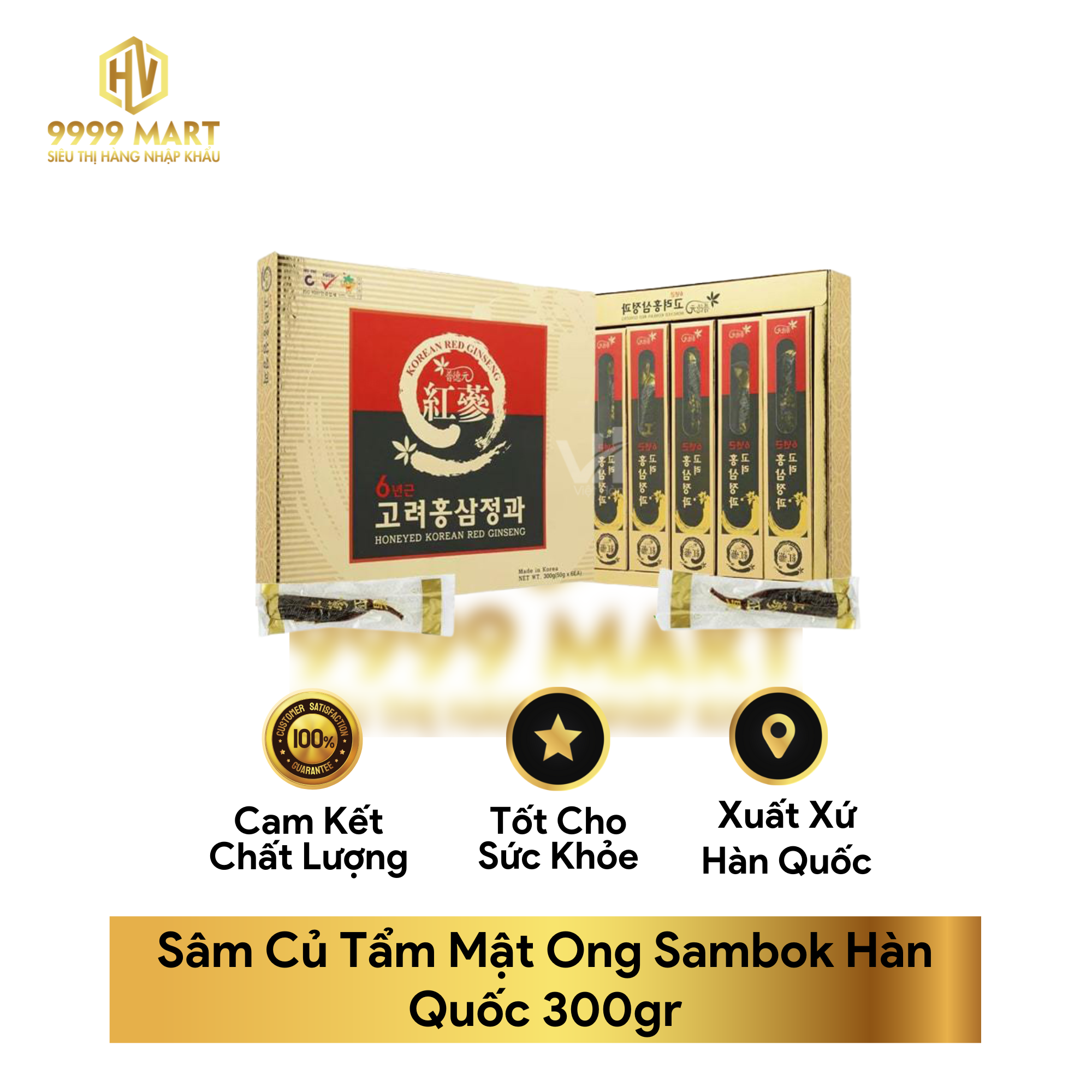 Sâm Củ Tẩm Mật Ong Sambok Hàn Quốc 300gr