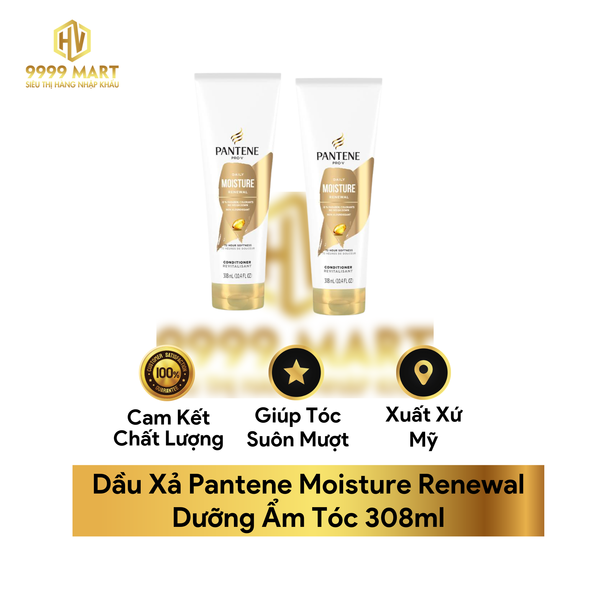 Dầu Xả Pantene Moisture Renewal Dưỡng Ẩm Tóc 308ml