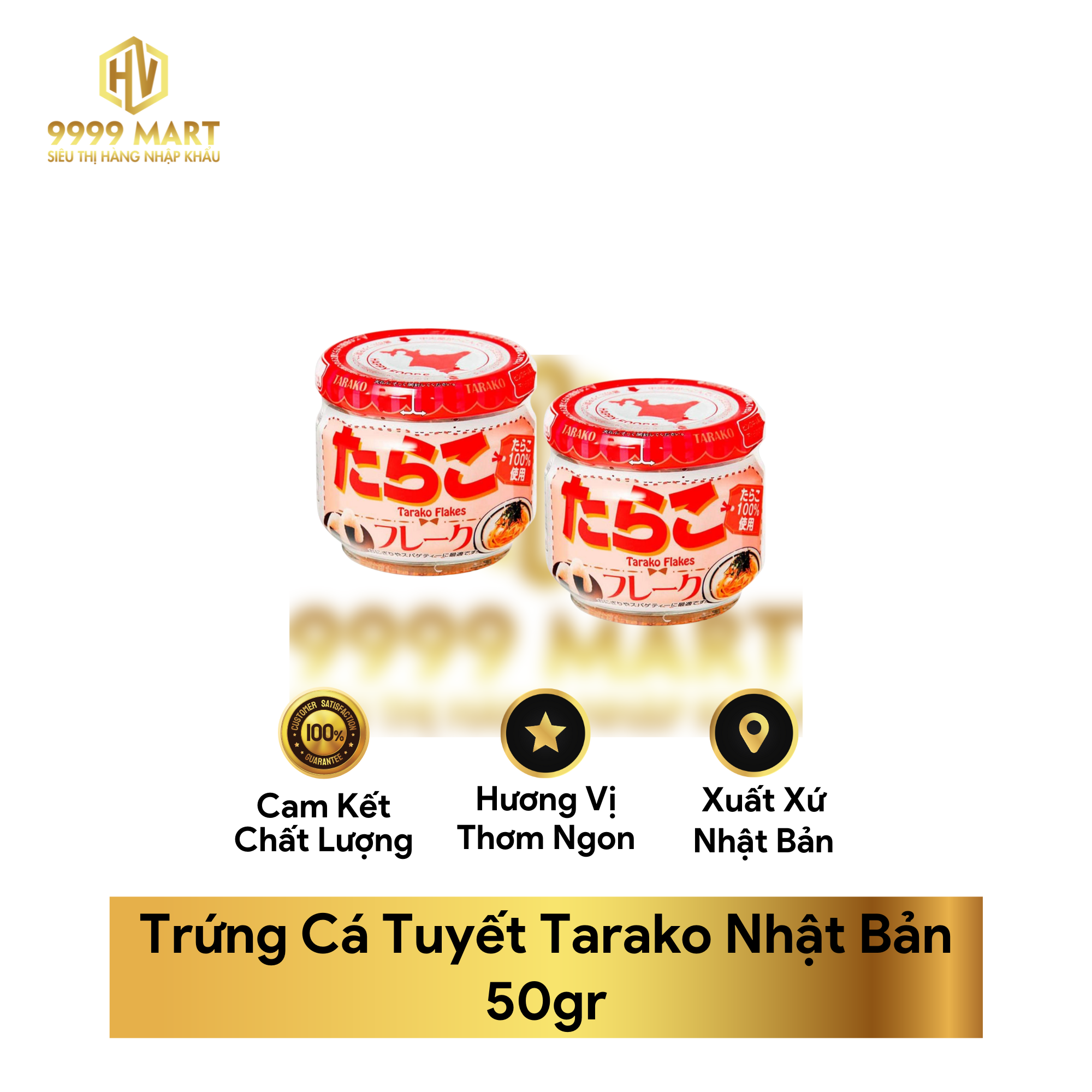 Trứng Cá Tuyết Tarako Nhật Bản 50gr