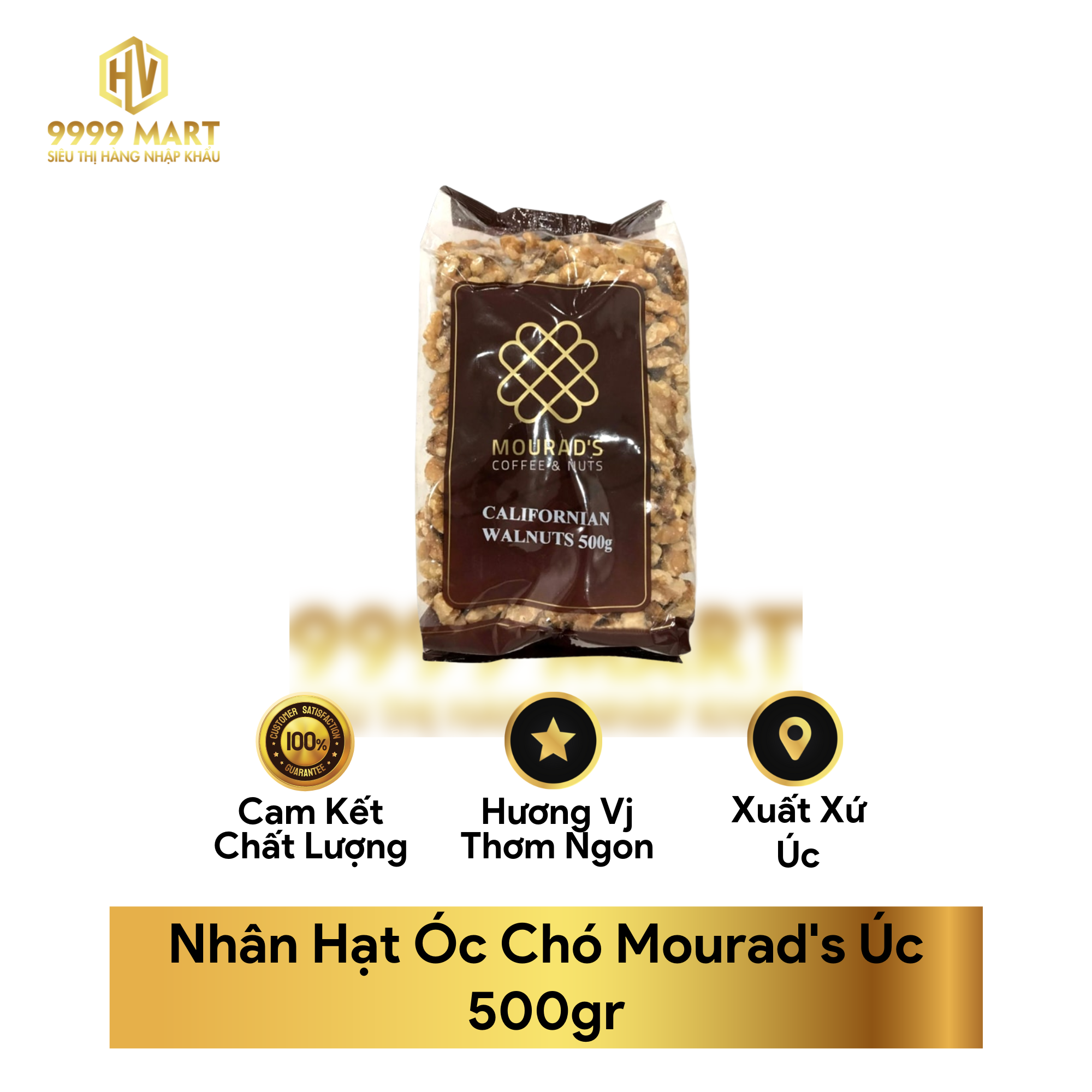 Nhân Hạt Óc Chó Mourad's Úc 500gr