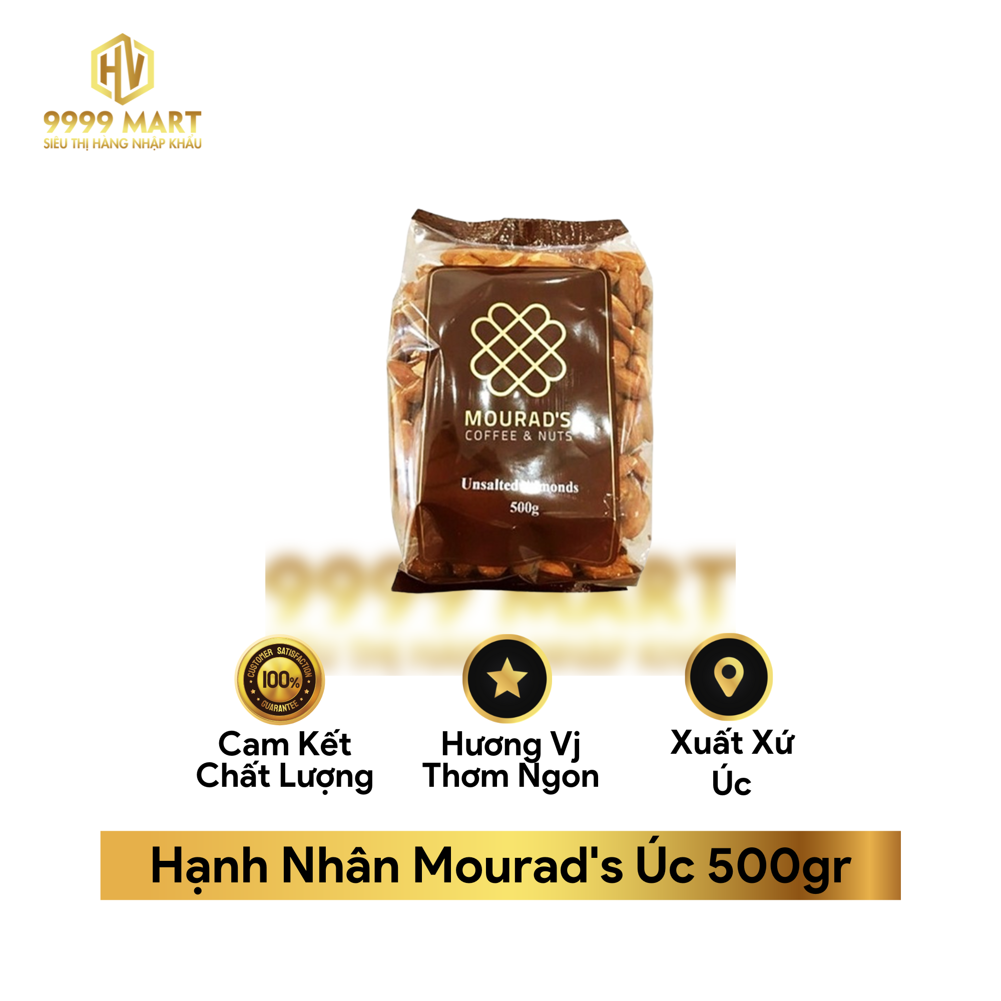 Hạnh Nhân Mourad's Úc 500gr