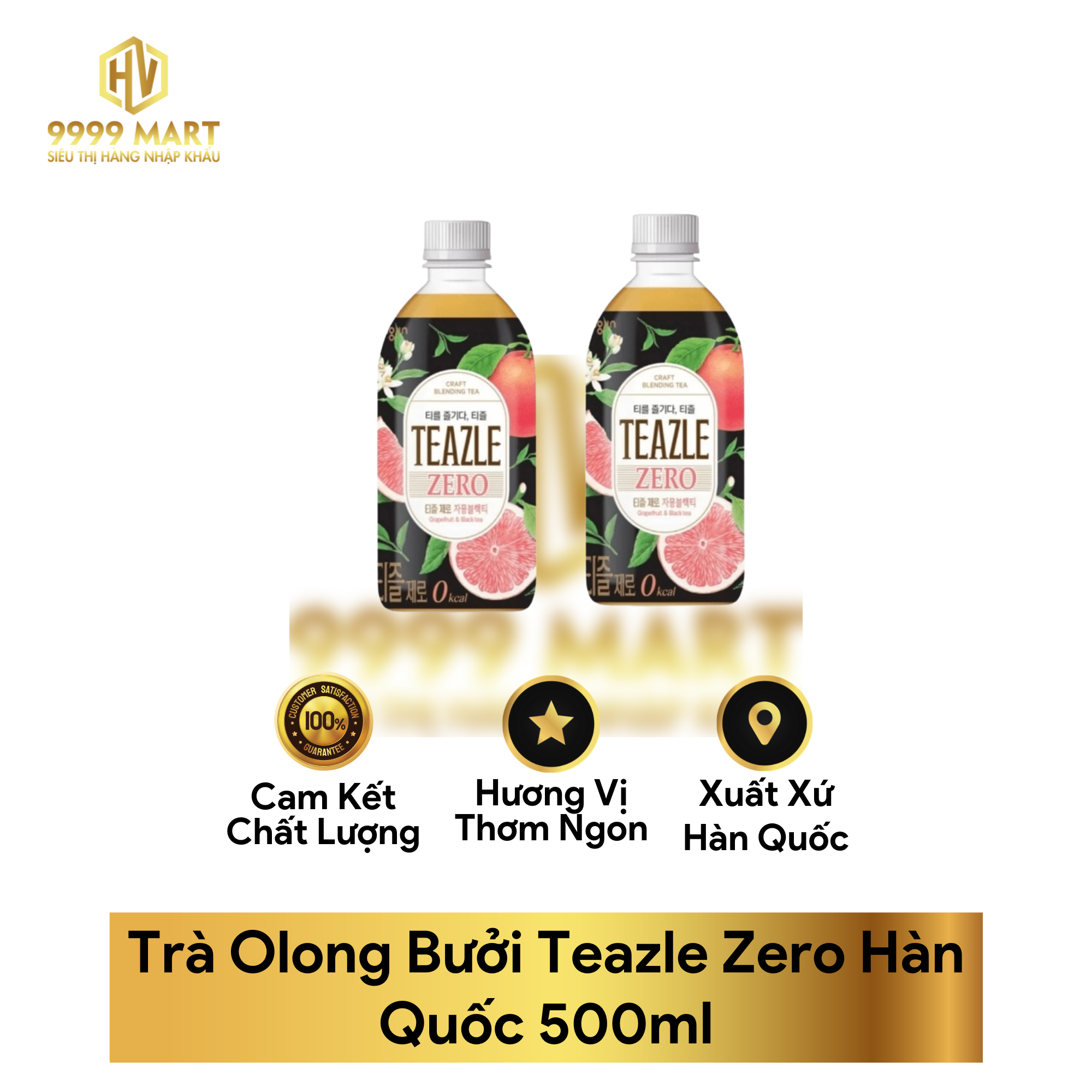 Trà Olong Bưởi Teazle Zero Hàn Quốc 500ml
