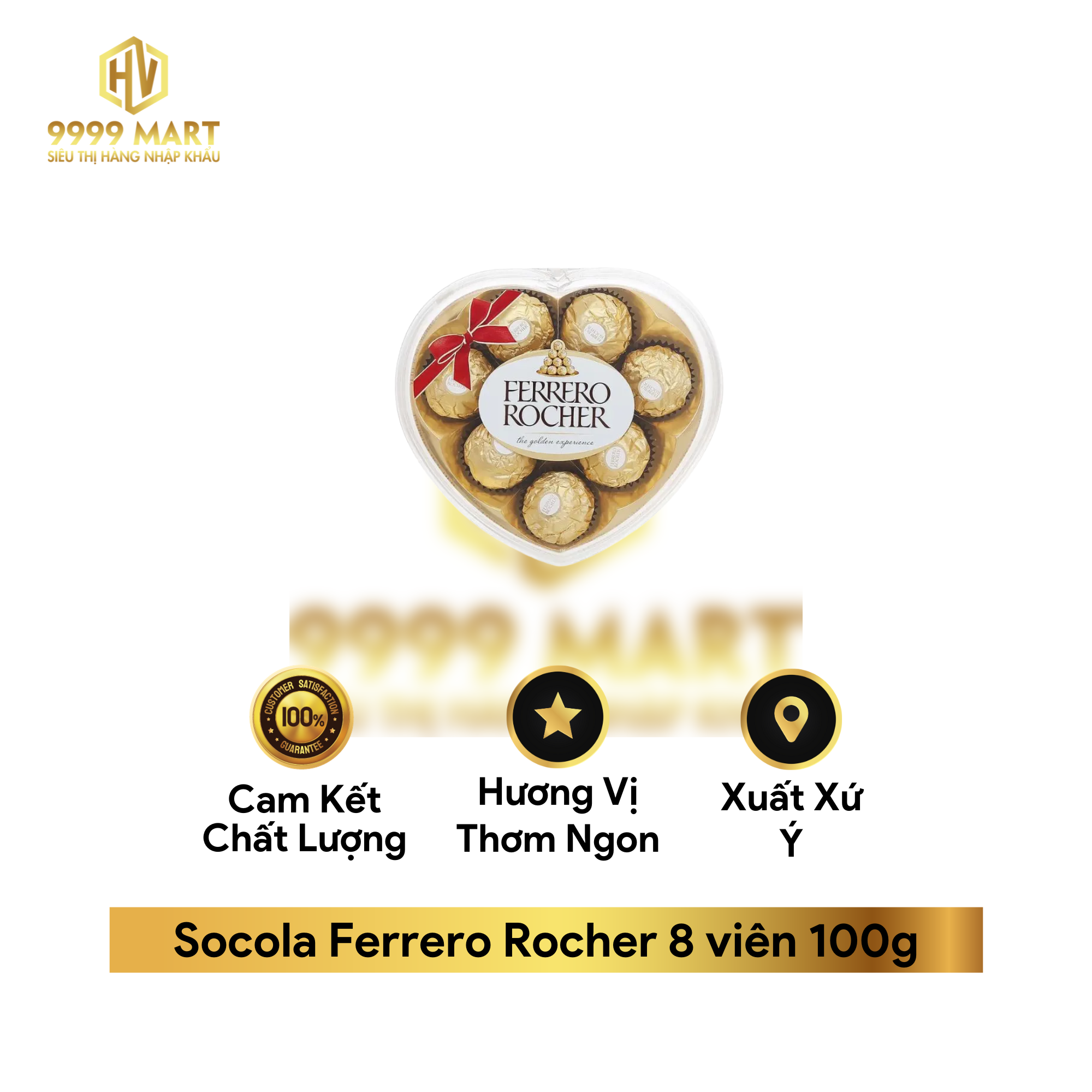 Socola Ferrero Rocher 8 viên 100g