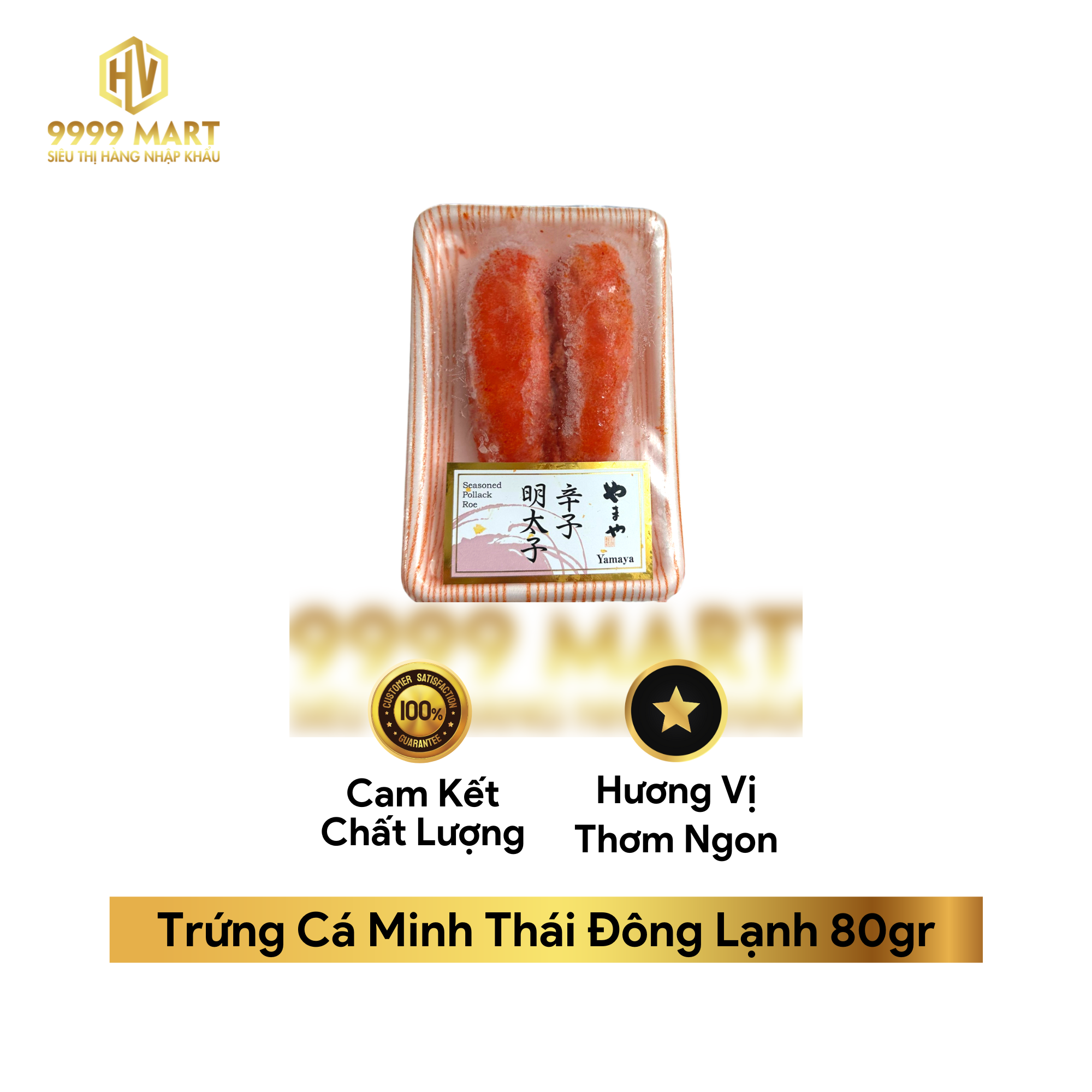 Trứng Cá Minh Thái Đông Lạnh 80gr