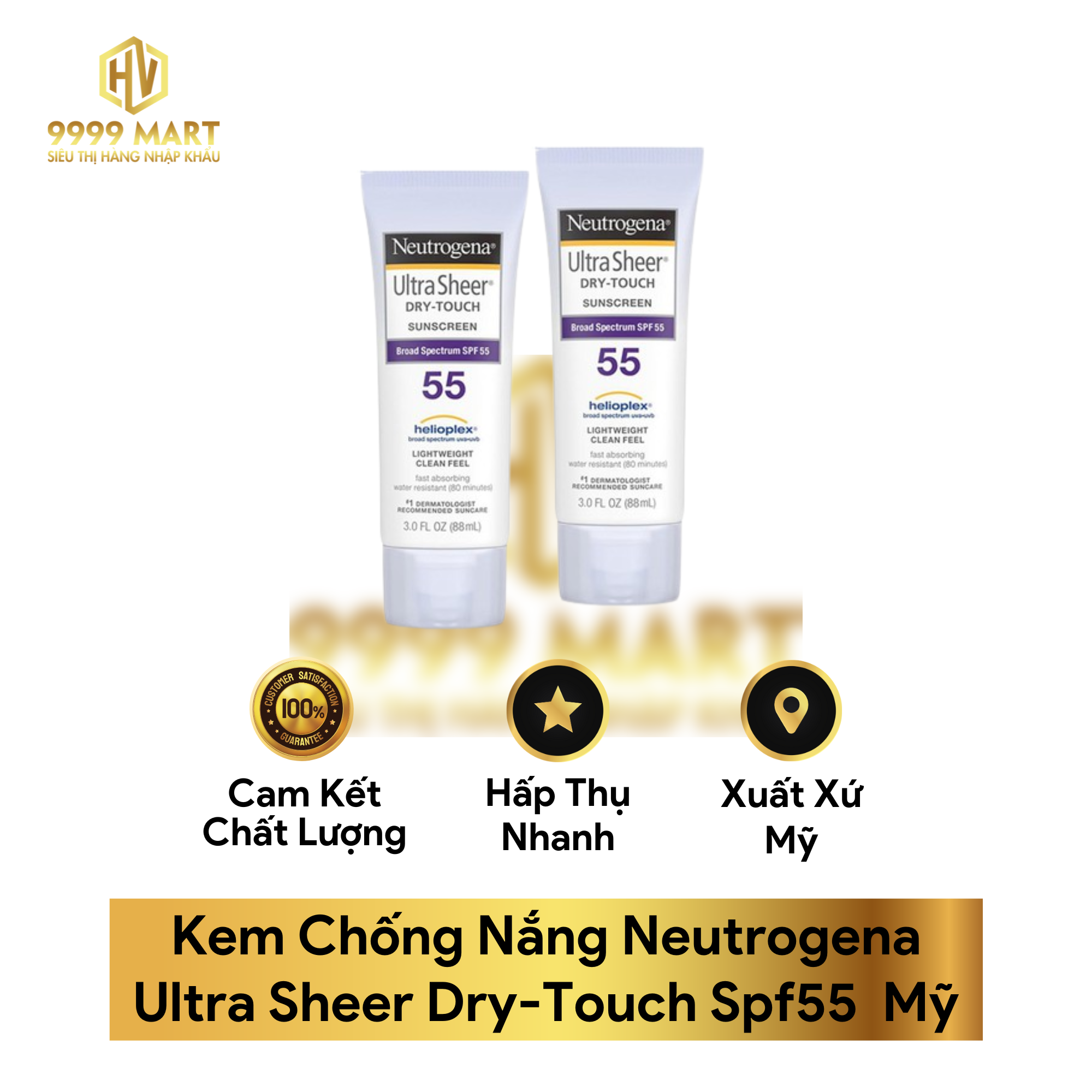 Kem Chống Nắng Neutrogena Ultra Sheer Dry-Touch Spf55 Mỹ