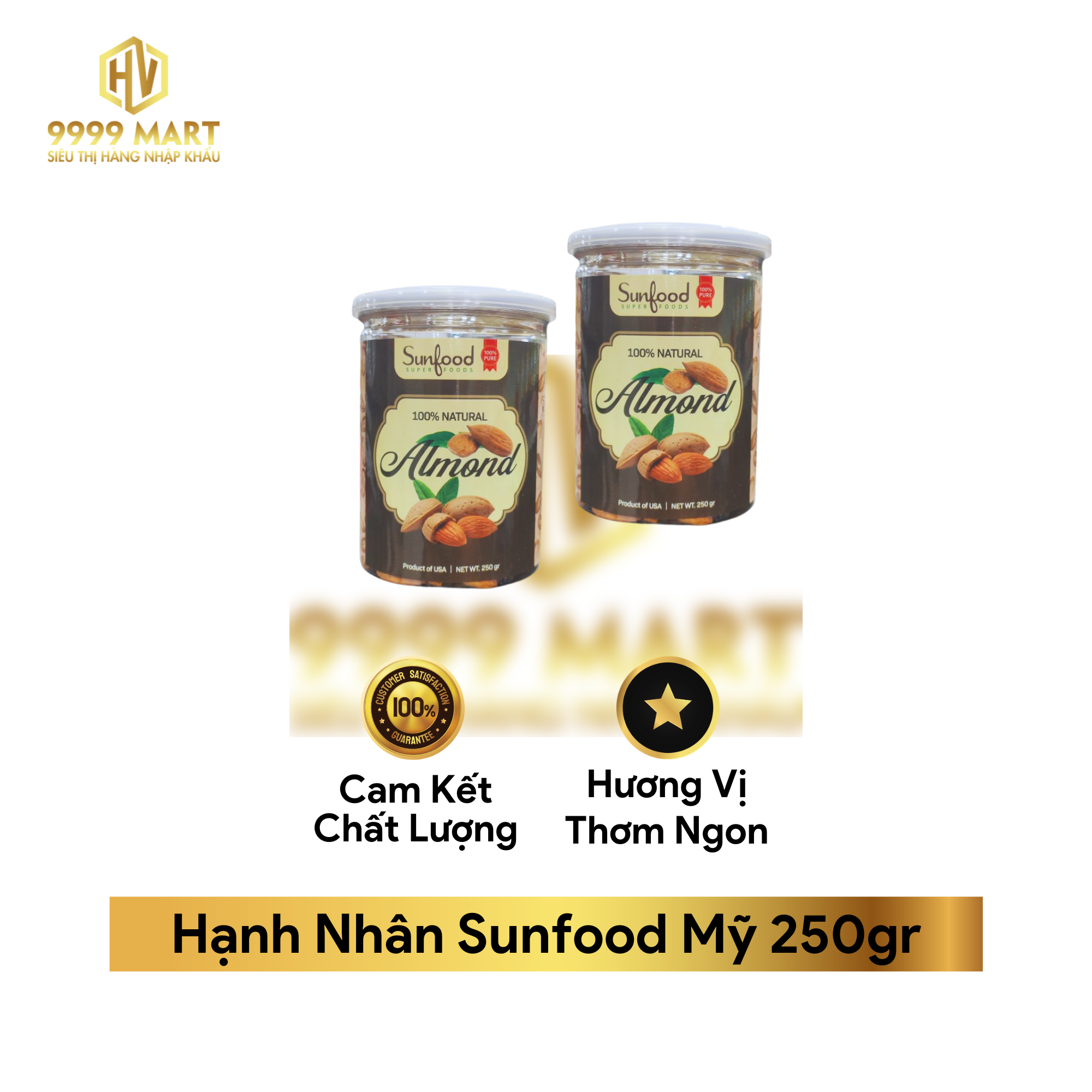 Hạnh Nhân Sunfood Mỹ 250gr