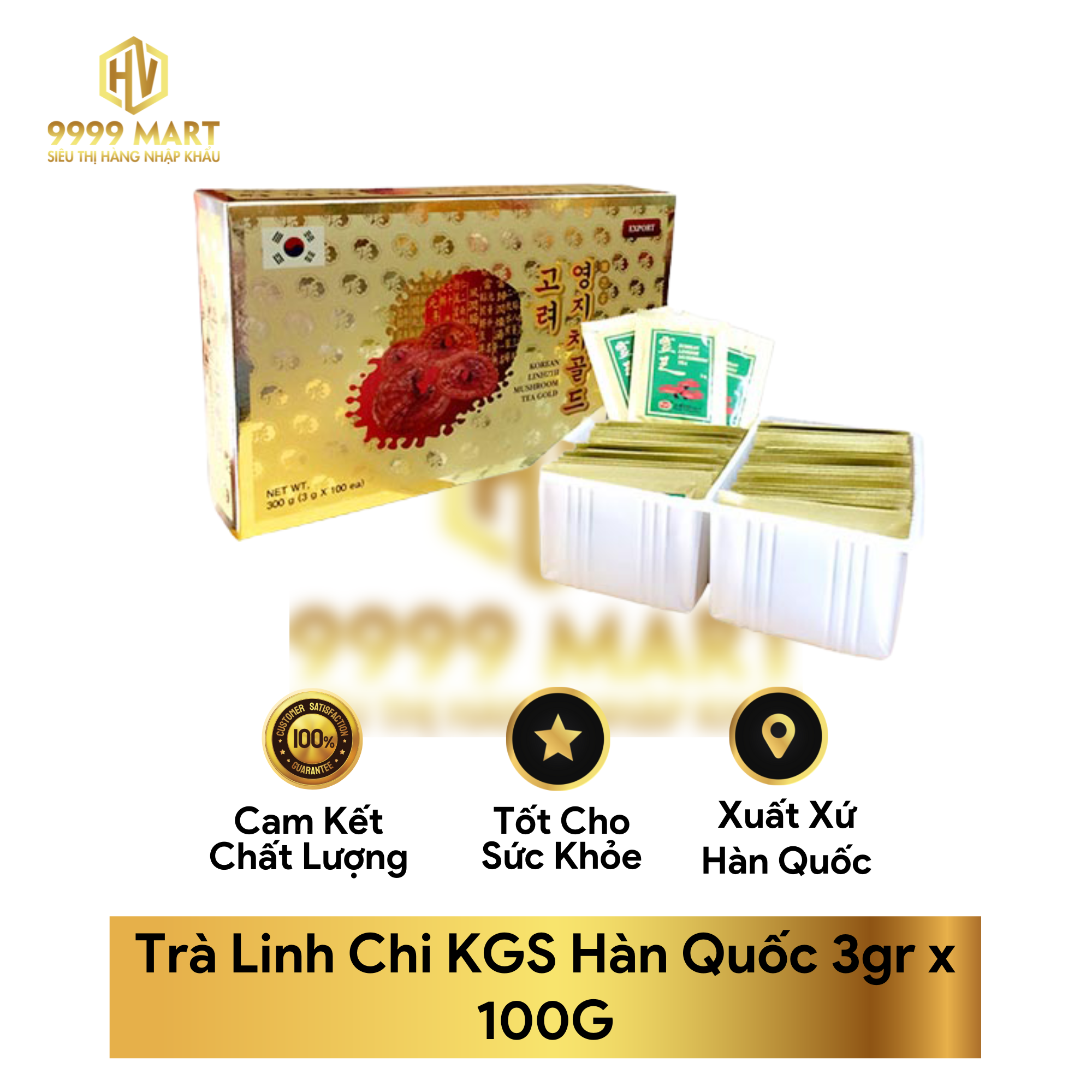 Trà Linh Chi KGS Hàn Quốc 3gr x 100G