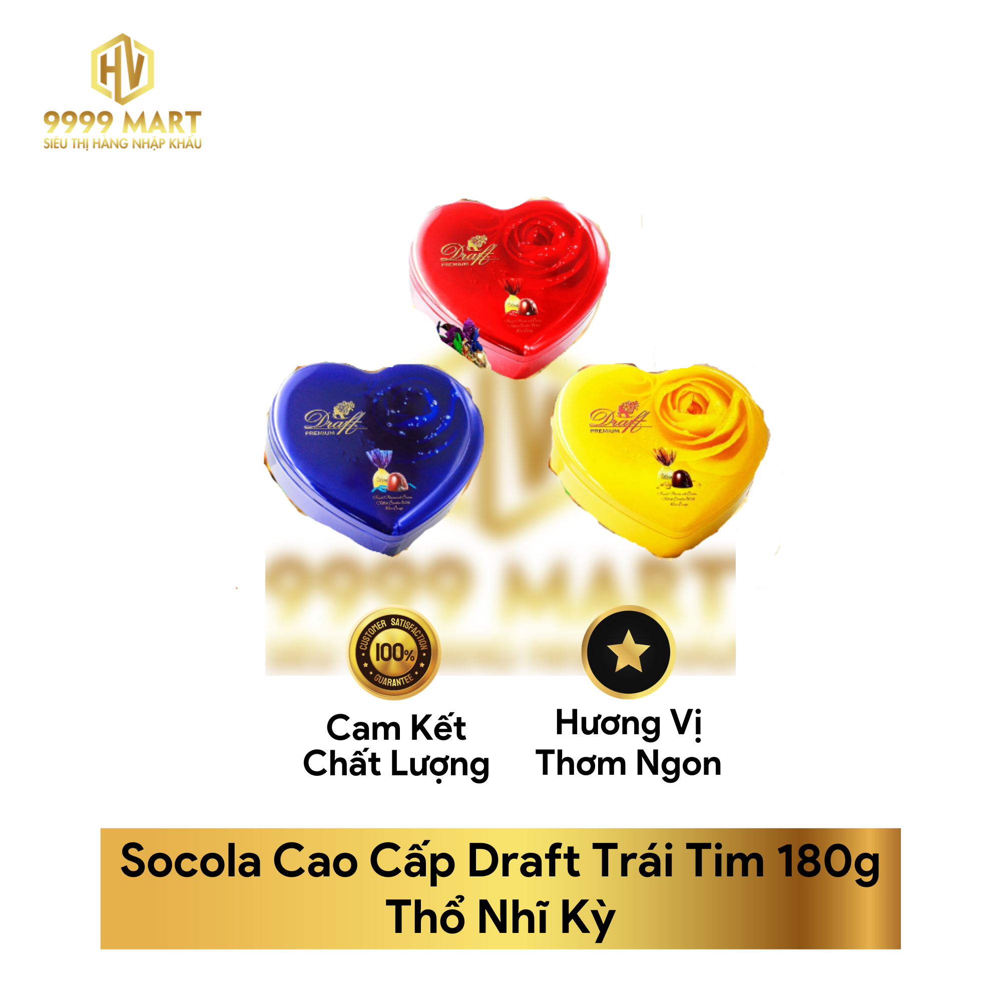Socola Cao Cấp Draft Trái Tim 180g Thổ Nhĩ Kỳ