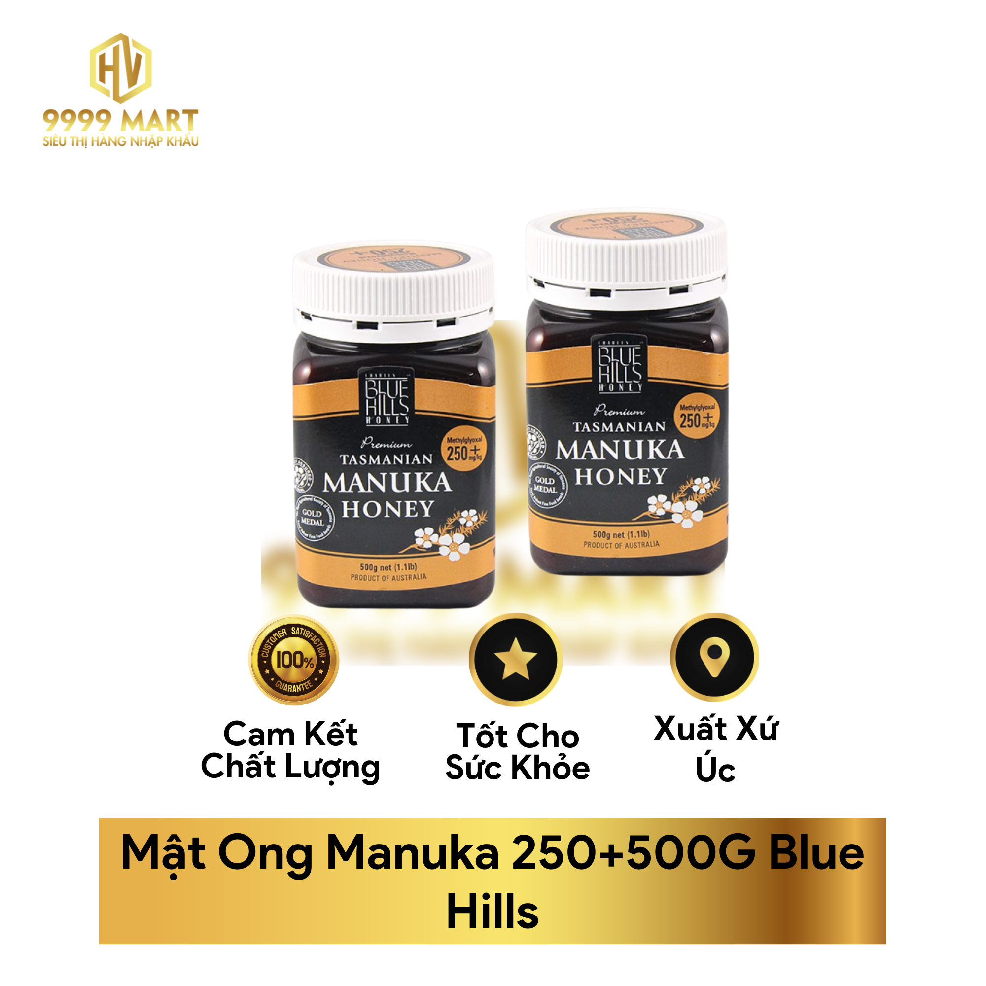 Mật Ong Manuka 250+500G Blue Hills