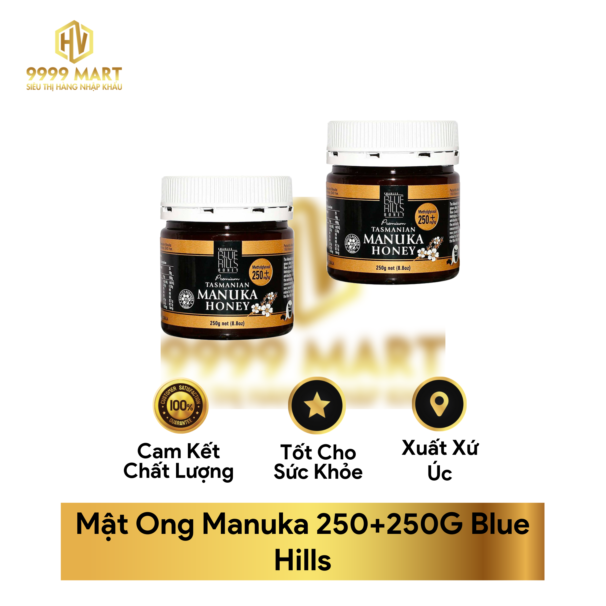 Mật Ong Manuka 250+250G Blue Hills