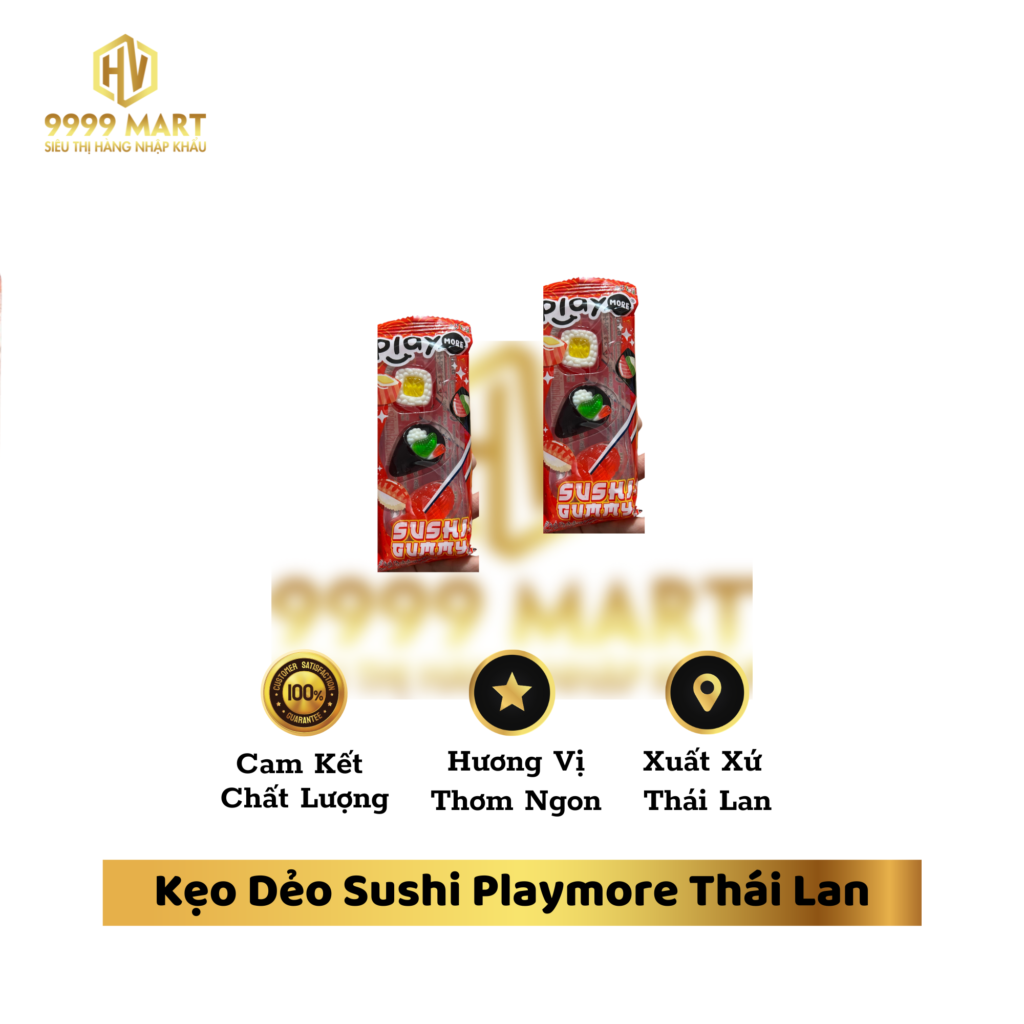 Kẹo Dẻo Sushi Playmore Thái Lan