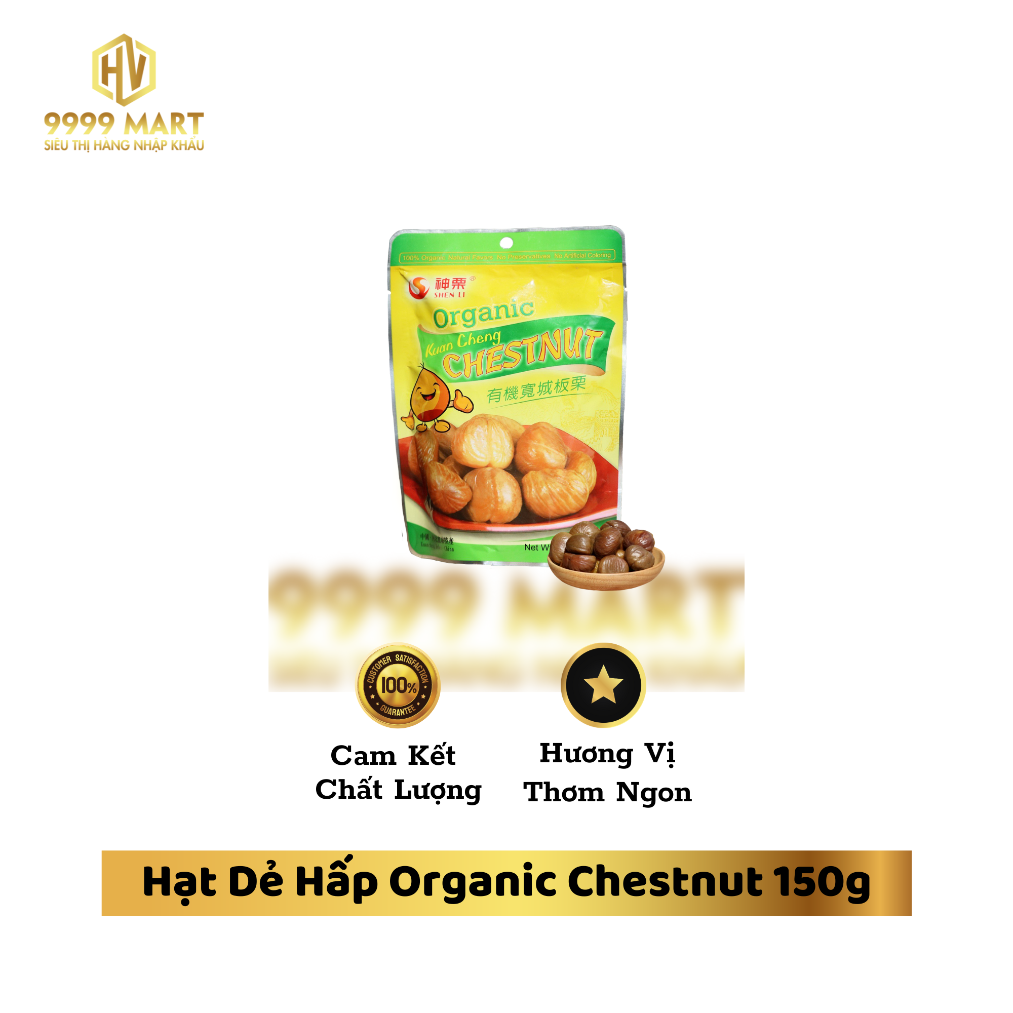 Hạt Dẻ Hấp Organic Chestnut 150g